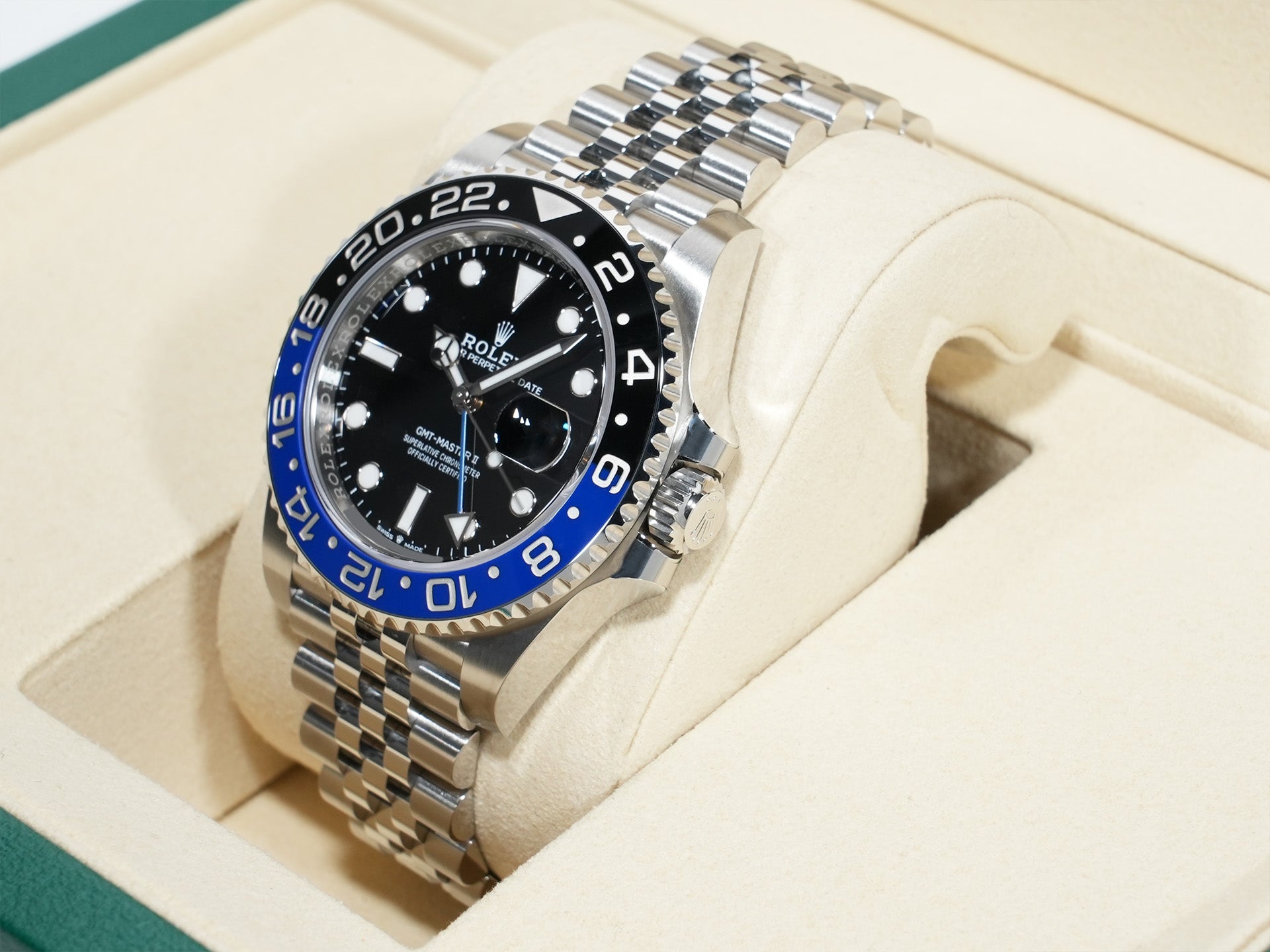 ロレックス GMTマスターII Ref.126710BLNR ステンレススチール ブラック文字盤 ジュビリーブレスレット 未使用 3huqsmnb