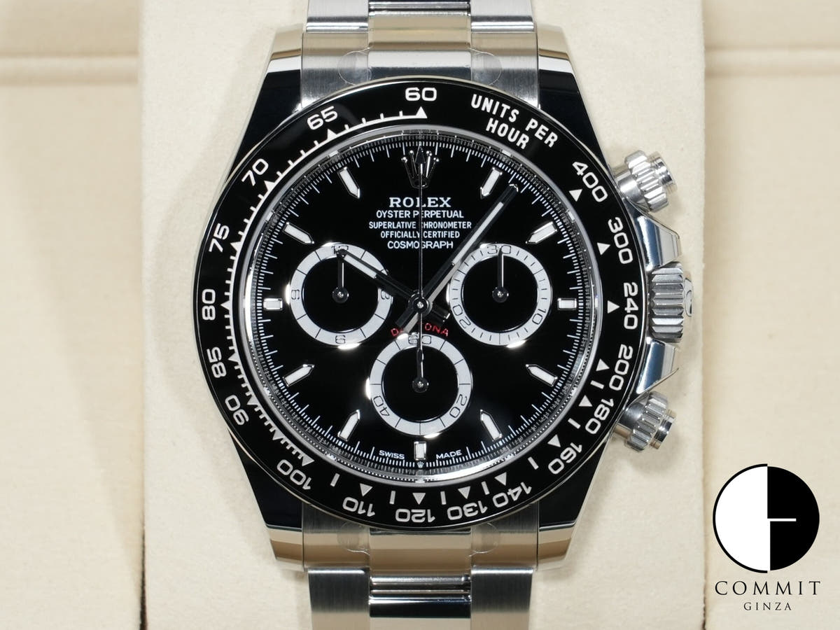 ロレックス デイトナ Ref.126500LN ステンレススチール ブラック文字盤 未使用 bkodafms