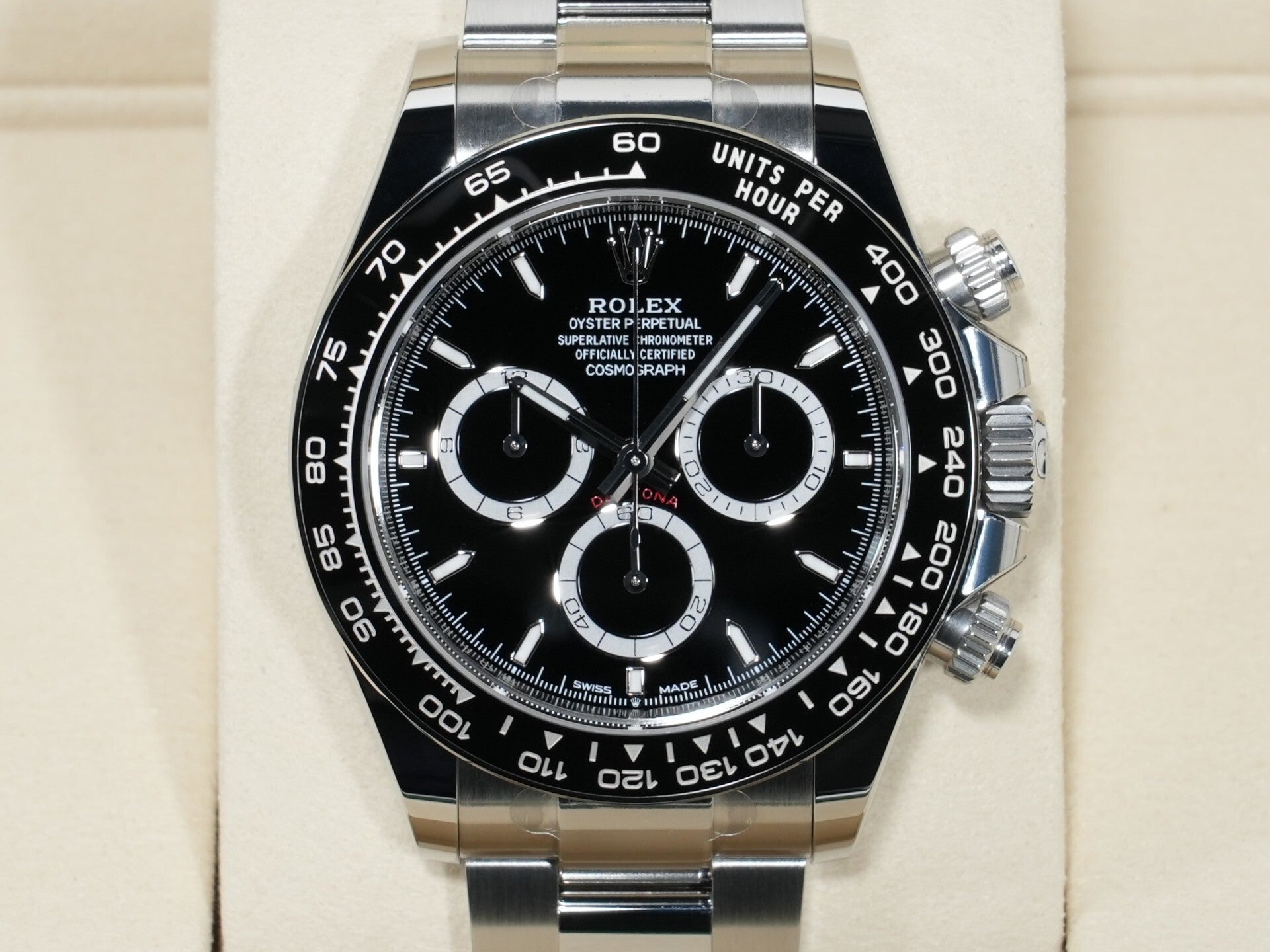 ロレックス デイトナ Ref.126500LN ステンレススチール ブラック文字盤 未使用 bkodafms