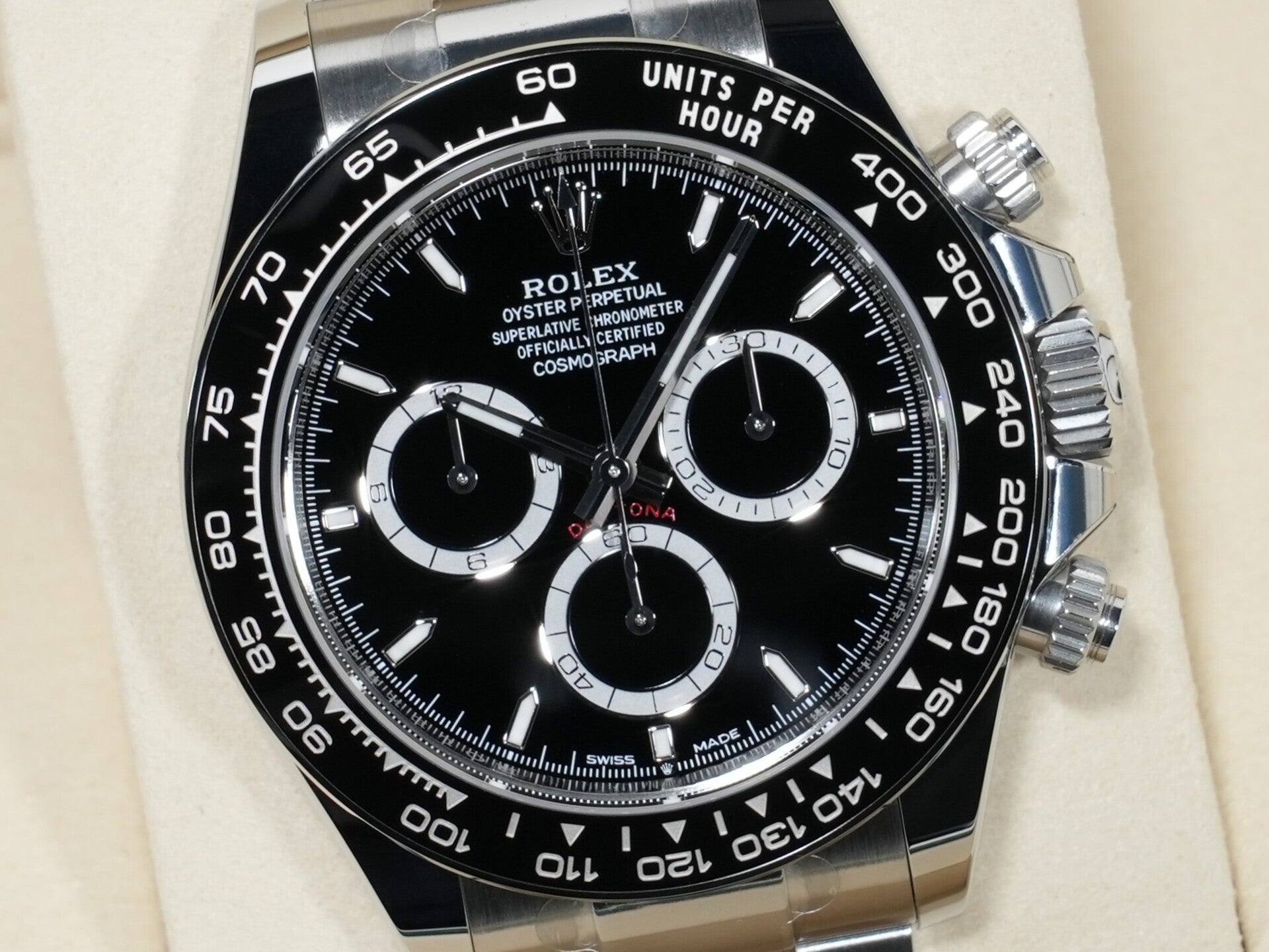 ロレックス デイトナ Ref.126500LN ステンレススチール ブラック文字盤 未使用 bkodafms