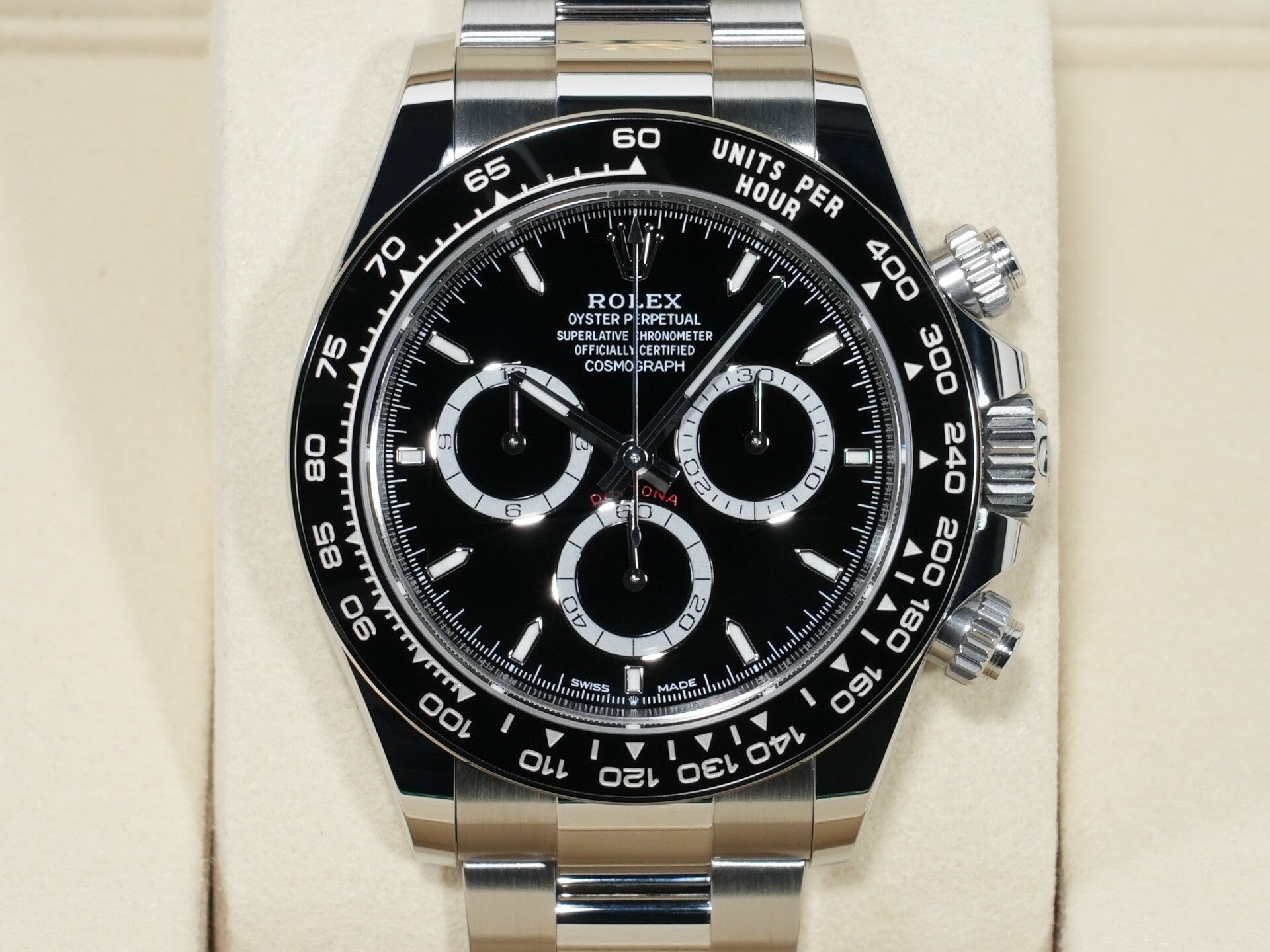 ロレックス デイトナ Ref.126500LN ステンレススチール ブラック文字盤 未使用 fypdkapj