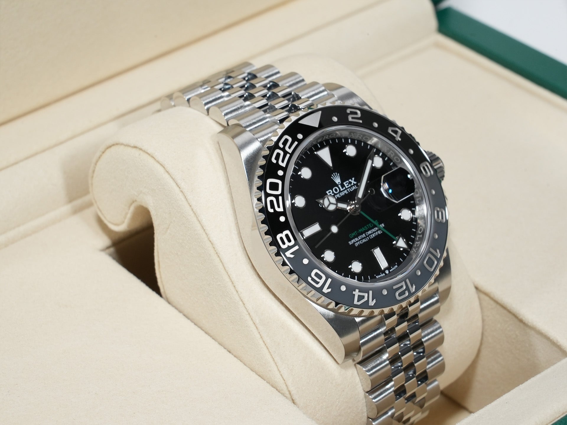 ロレックス GMTマスターII Ref.126710GRNR ステンレススチール ブラック文字盤 ジュビリーブレスレット 未使用 bpmpzj77