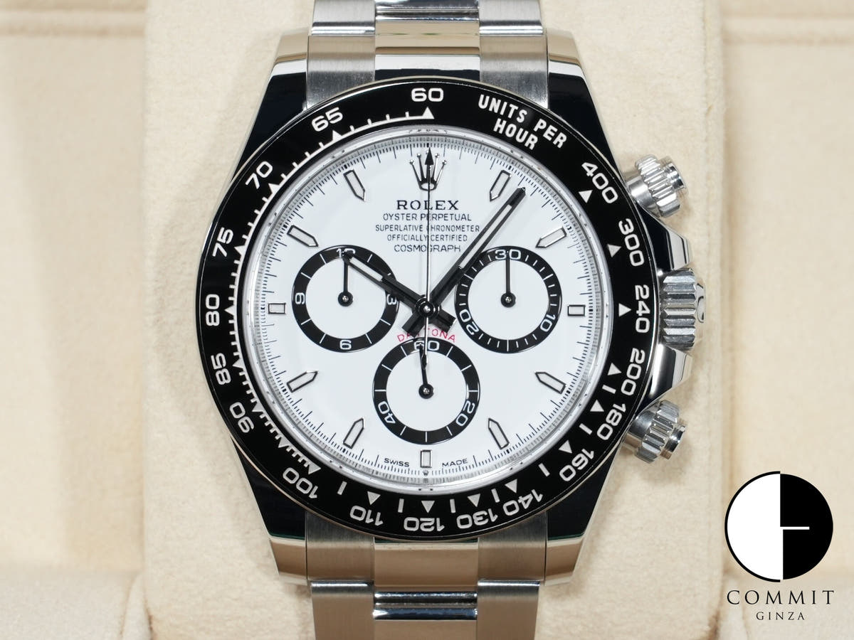 ロレックス デイトナ Ref.126500LN ステンレススチール ホワイト文字盤 未使用 eh75eqvt
