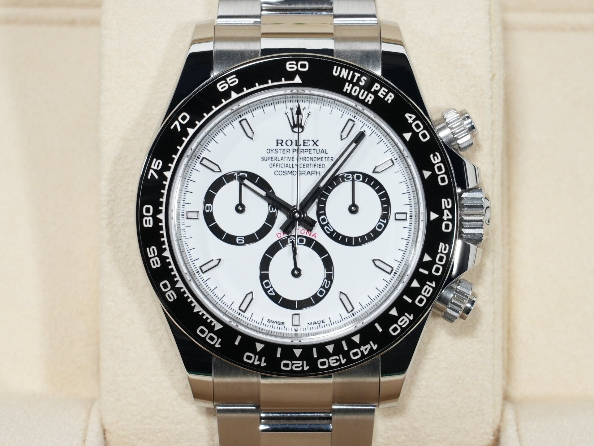 ロレックス デイトナ Ref.126500LN ステンレススチール ホワイト文字盤 未使用 eh75eqvt