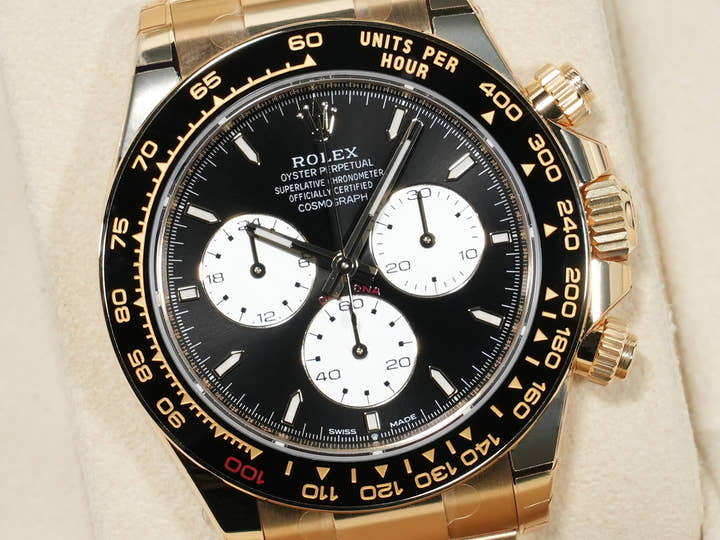 ロレックス デイトナ Ref.126528LN イエローゴールド ブライトブラック文字盤 極美品 3xhbujo4