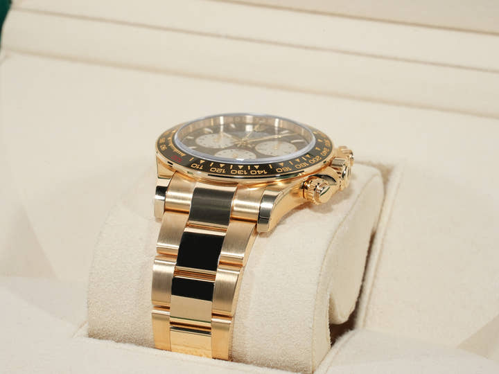 ロレックス デイトナ Ref.126528LN イエローゴールド ブライトブラック文字盤 極美品 3xhbujo4