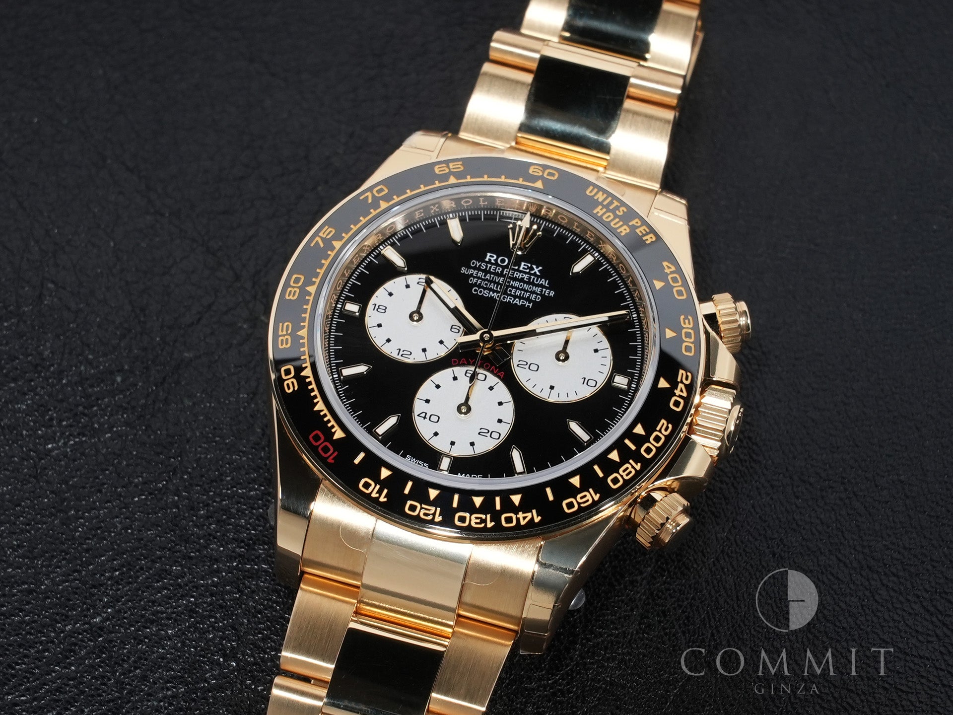 ロレックス デイトナ Ref.126528LN イエローゴールド ブライトブラック文字盤 極美品 3xhbujo4