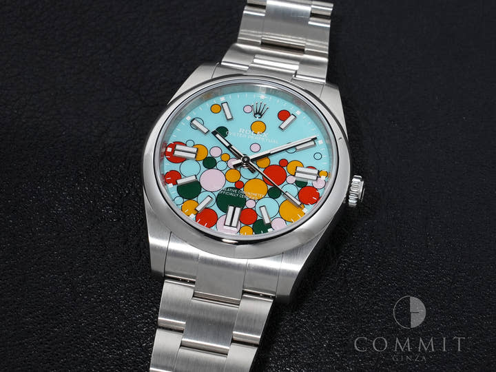 ロレックス オイスターパーペチュアル41 Ref.124300 ステンレススチール セレブレーションモチーフ文字盤 美中古 8k7o2u3s