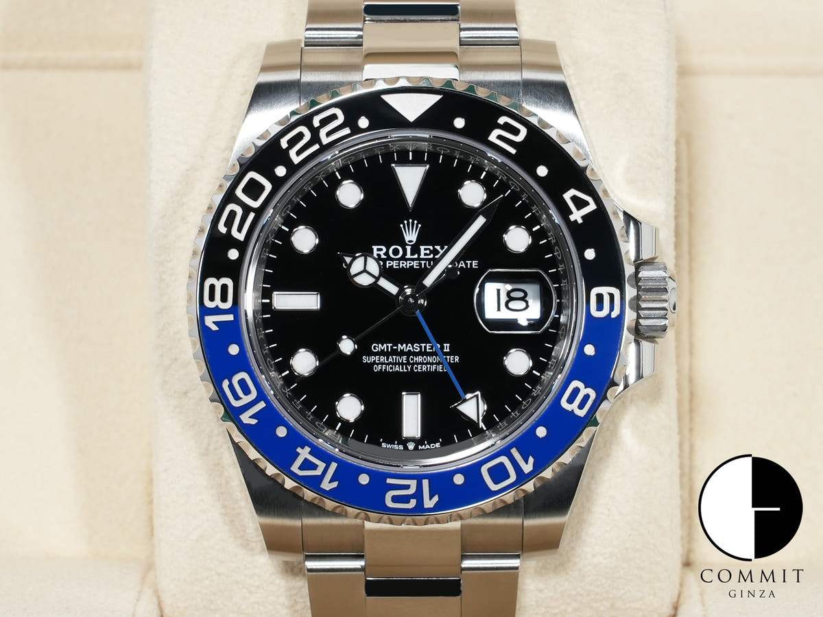 ロレックス GMTマスターII Ref.126710BLNR ステンレススチール ブラック文字盤 オイスターブレスレット 美中古 29rbsrww