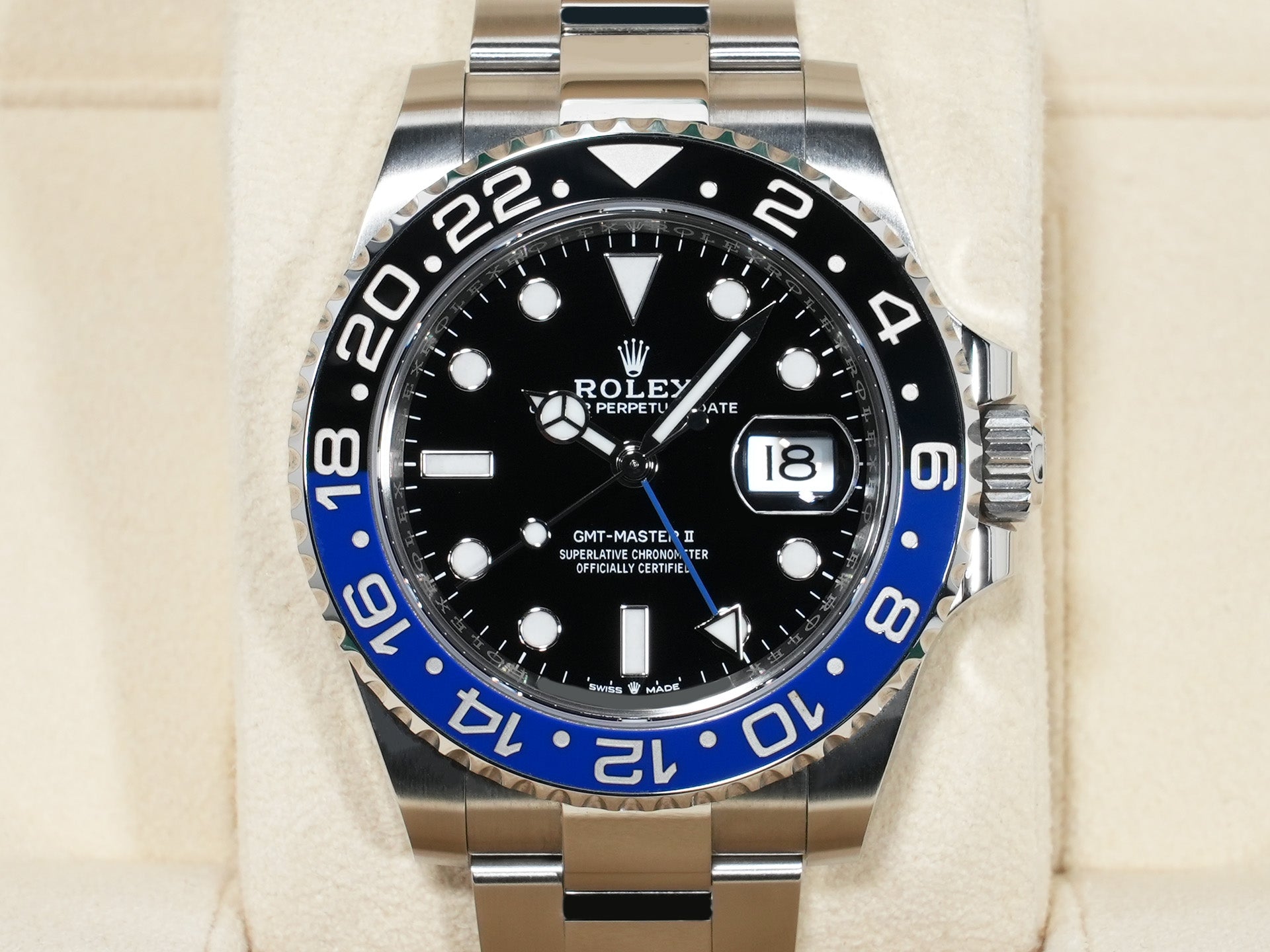 ロレックス GMTマスターII Ref.126710BLNR ステンレススチール ブラック文字盤 オイスターブレスレット 美中古 29rbsrww