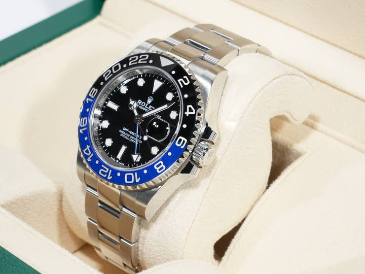 ロレックス GMTマスターII Ref.126710BLNR ステンレススチール ブラック文字盤 オイスターブレスレット 美中古 29rbsrww