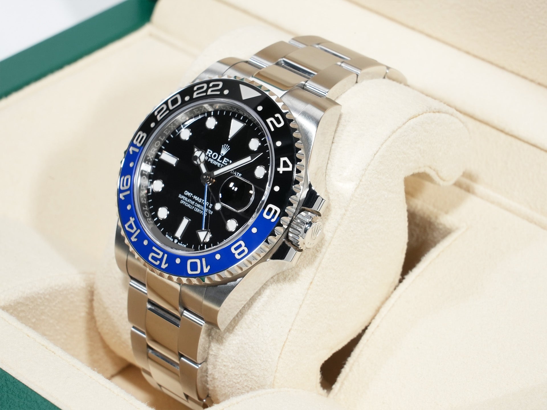 ロレックス GMTマスターII Ref.126710BLNR ステンレススチール ブラック文字盤 オイスターブレスレット 美中古 29rbsrww