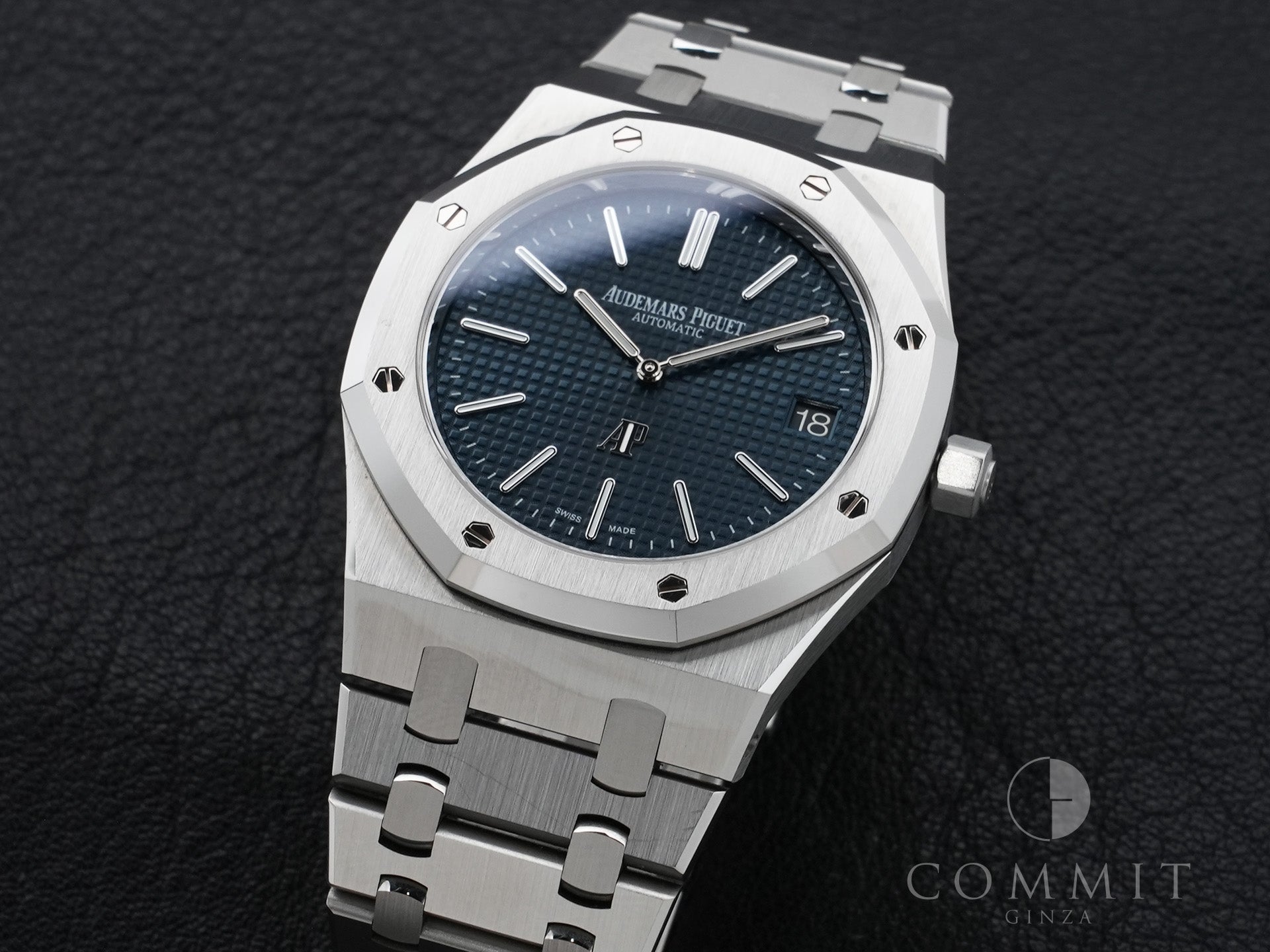 オーデマピゲ ロイヤルオーク ジャンボ エクストラ シン Ref.15202ST.OO.1240ST.01 ステンレススチール ブルー文字盤 美中古 fidmr7zx