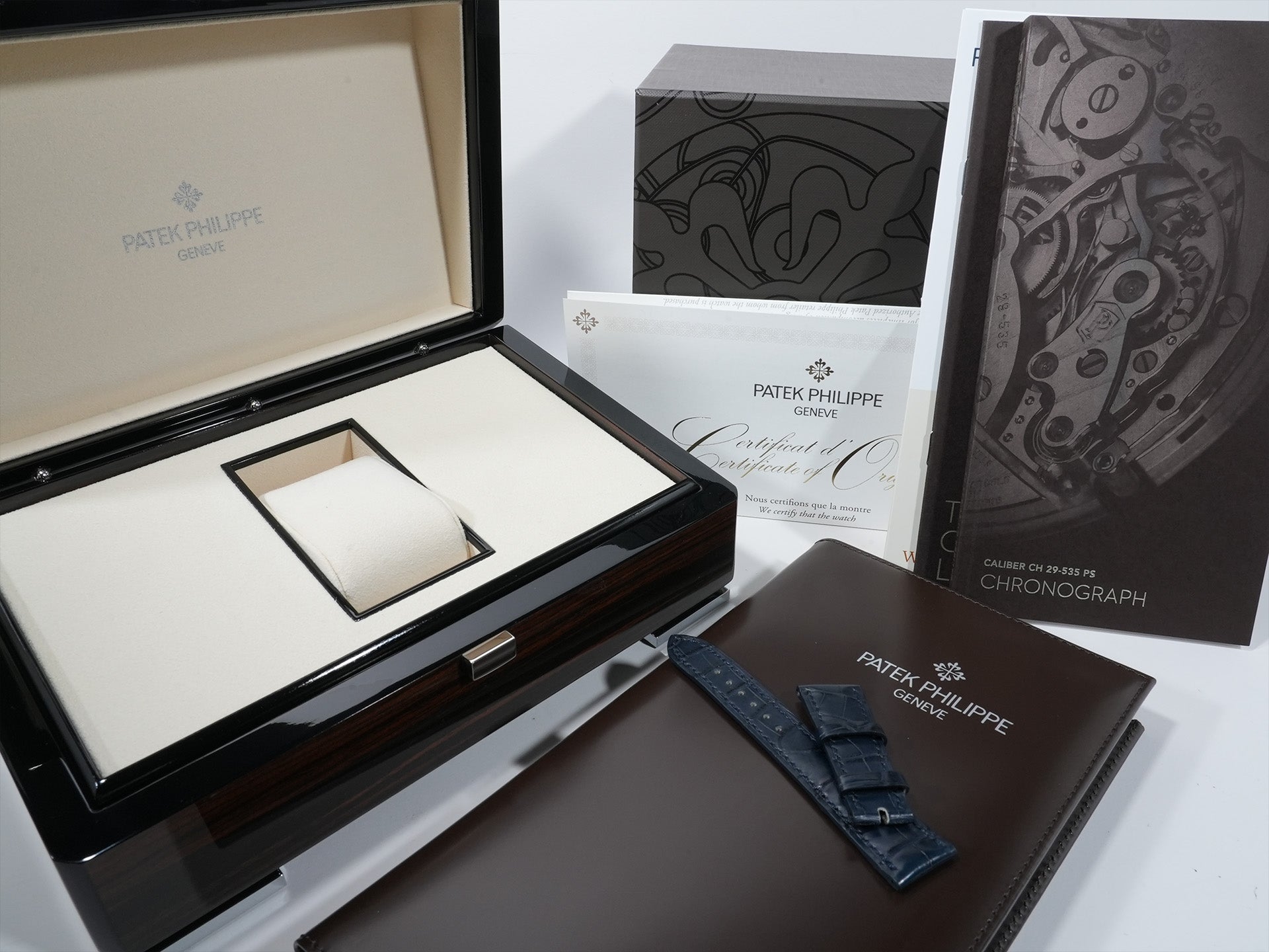 パテックフィリップ コンプリケーション クロノグラフ Ref.5172G-001 ホワイトゴールド ブルー文字盤 中古 hm7icibw