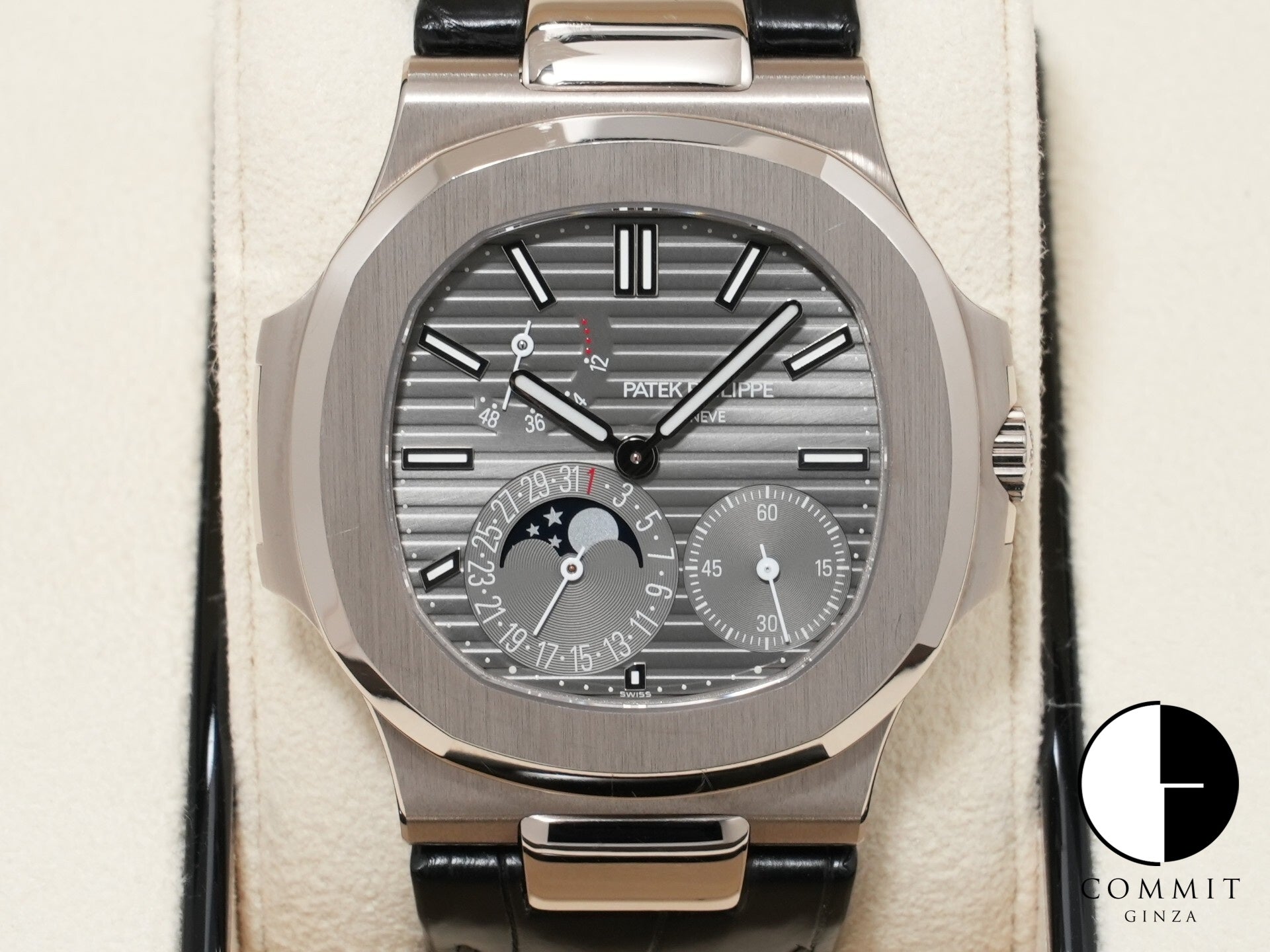 パテックフィリップ ノーチラス プチコンプリケーション Ref.5712G-001 ホワイトゴールド スレート文字盤 中古 nb9rnn7h