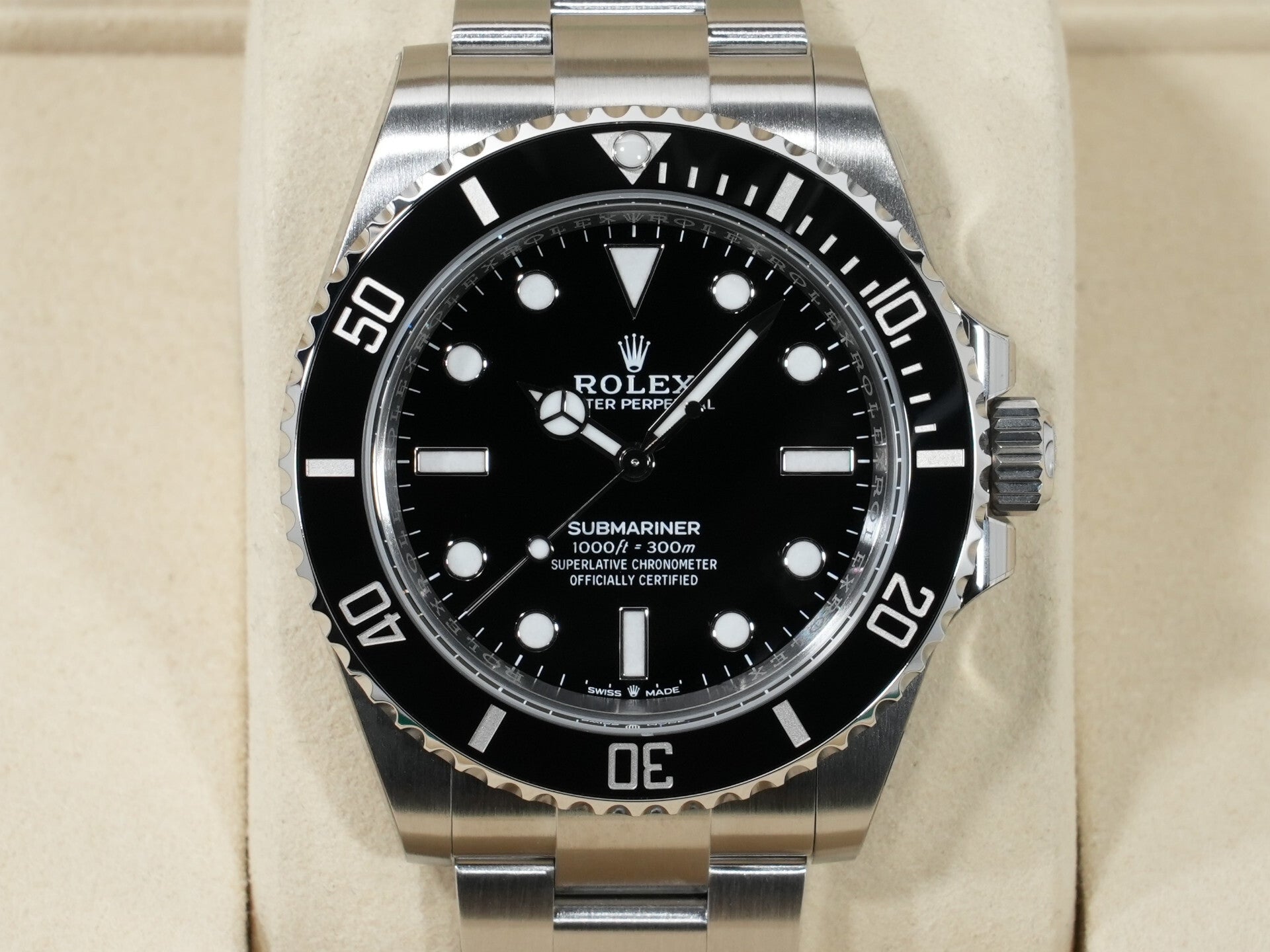 ロレックス サブマリーナー ノンデイト Ref.124060 ステンレススチール ブラック文字盤 未使用 s8tqvsvp