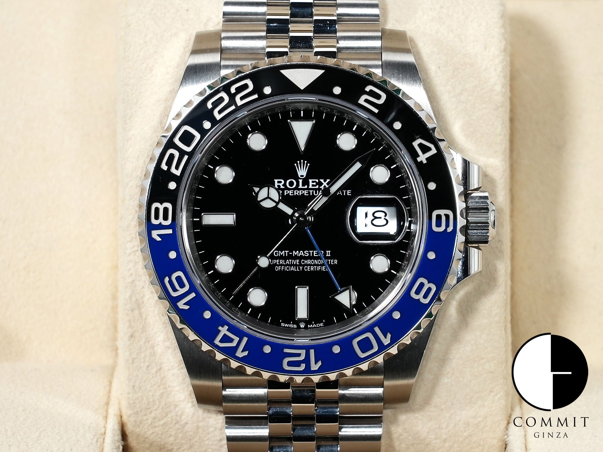ロレックス GMTマスターII Ref.126710BLNR ステンレススチール ブラック文字盤 ジュビリーブレスレット 中古 beiejg7j