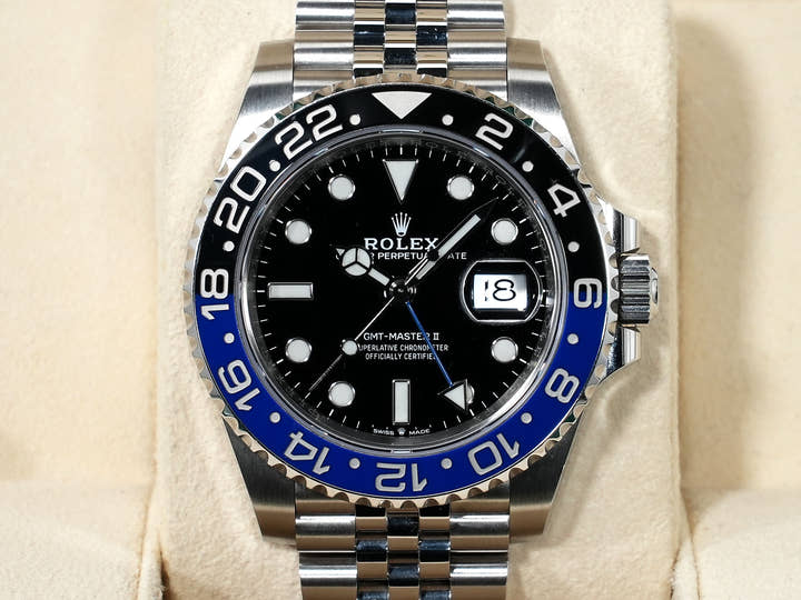 ロレックス GMTマスターII Ref.126710BLNR ステンレススチール ブラック文字盤 ジュビリーブレスレット 中古 beiejg7j