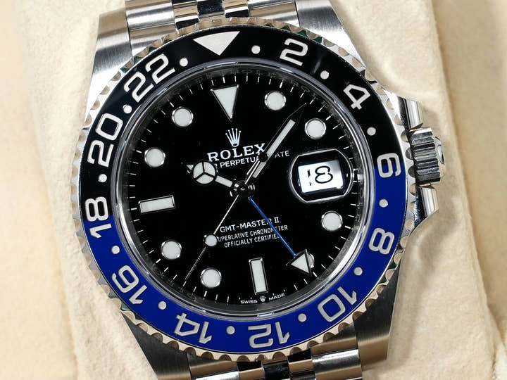 ロレックス GMTマスターII Ref.126710BLNR ステンレススチール ブラック文字盤 ジュビリーブレスレット 中古 beiejg7j