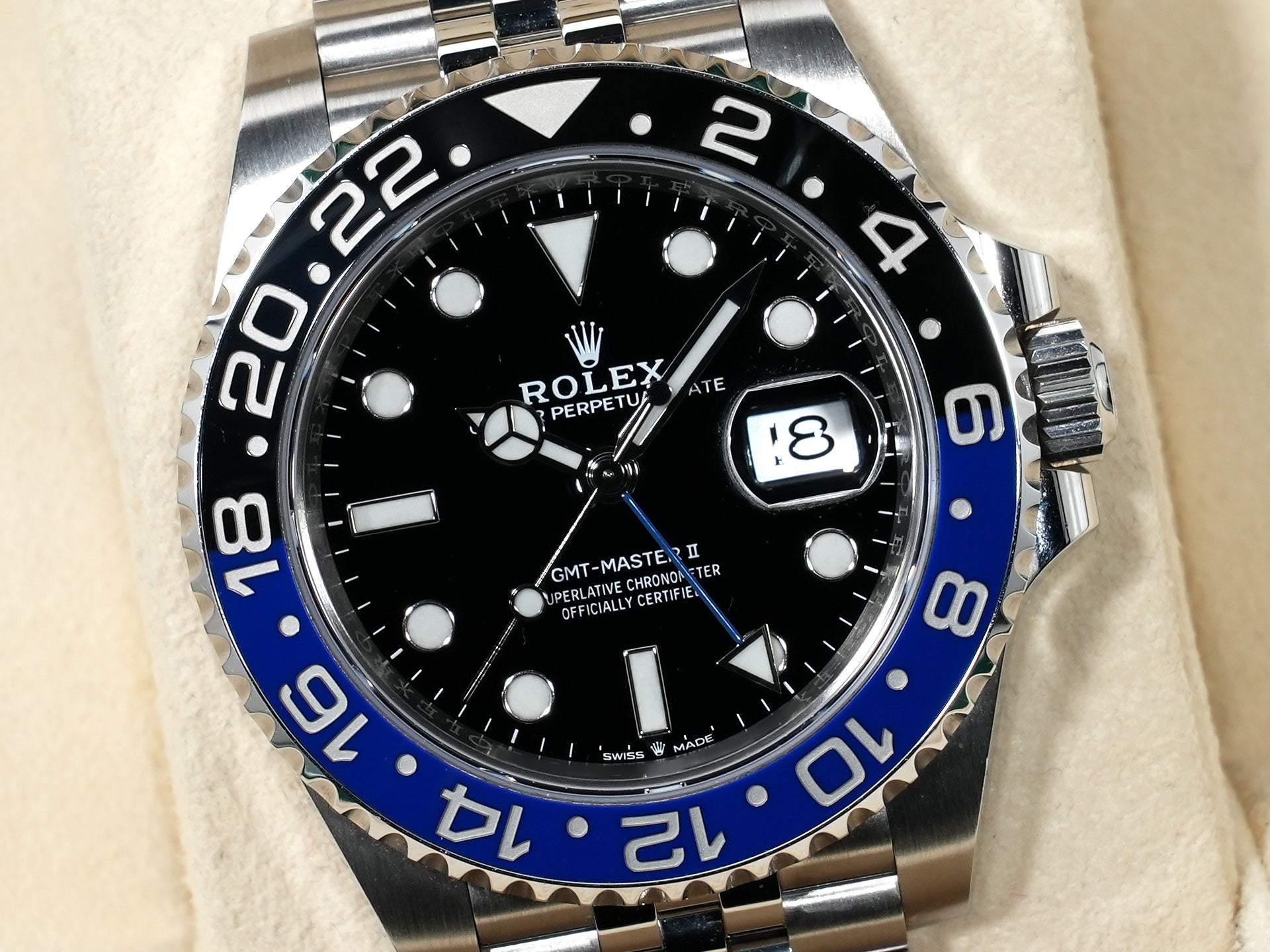 ロレックス GMTマスターII Ref.126710BLNR ステンレススチール ブラック文字盤 ジュビリーブレスレット 中古 beiejg7j