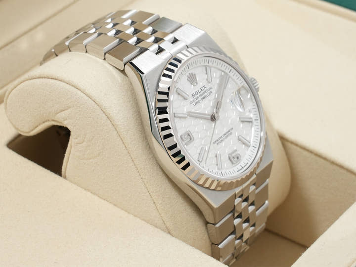 ロレックス ランドドゥエラー Ref.127234 ステンレススチール/ホワイトゴールド ホワイト文字盤 ジュビリーブレスレット 美中古 6se5k2s9