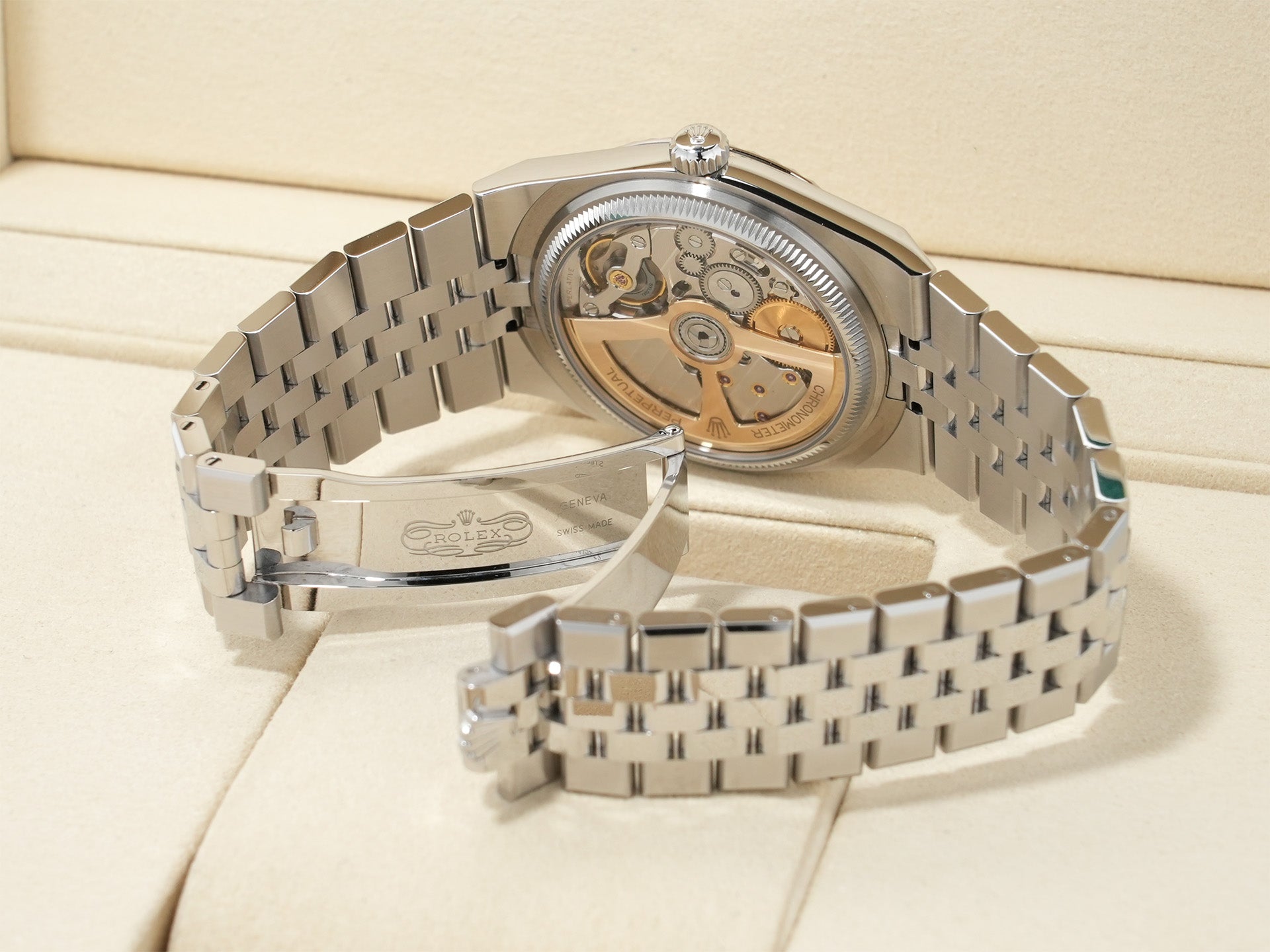 ロレックス ランドドゥエラー Ref.127234 ステンレススチール/ホワイトゴールド ホワイト文字盤 ジュビリーブレスレット 美中古 6se5k2s9