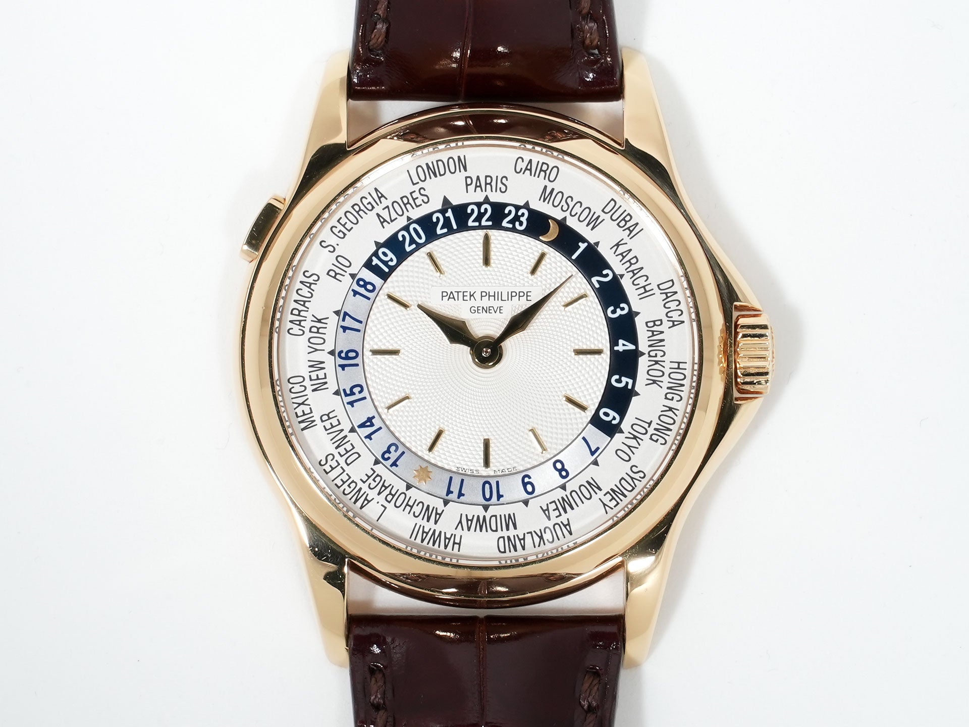 パテックフィリップ コンプリケーション ワールドタイム Ref.5110J-001 イエローゴールド シルバー文字盤 中古 p4hmsgo5