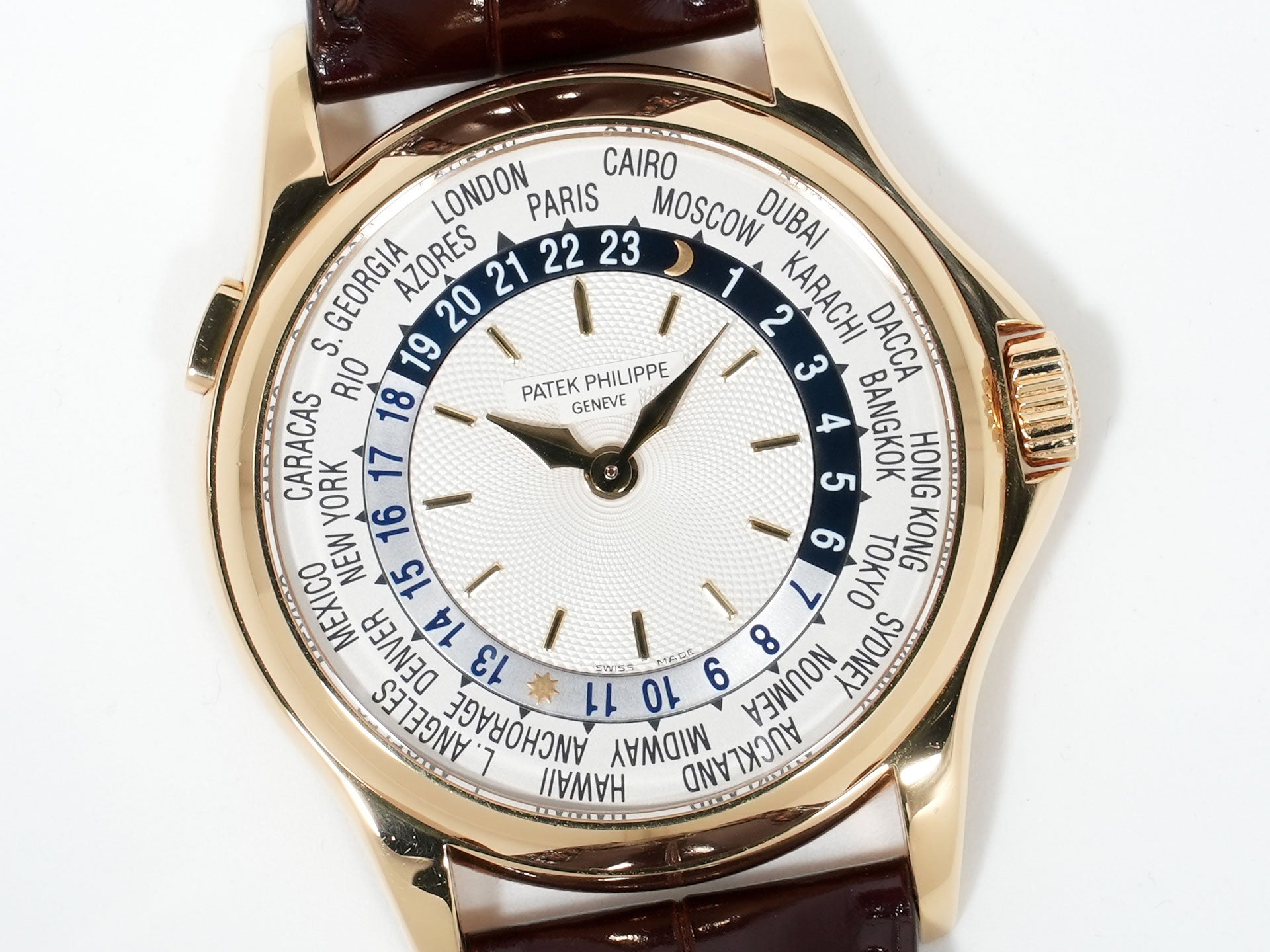 パテックフィリップ コンプリケーション ワールドタイム Ref.5110J-001 イエローゴールド シルバー文字盤 中古 p4hmsgo5