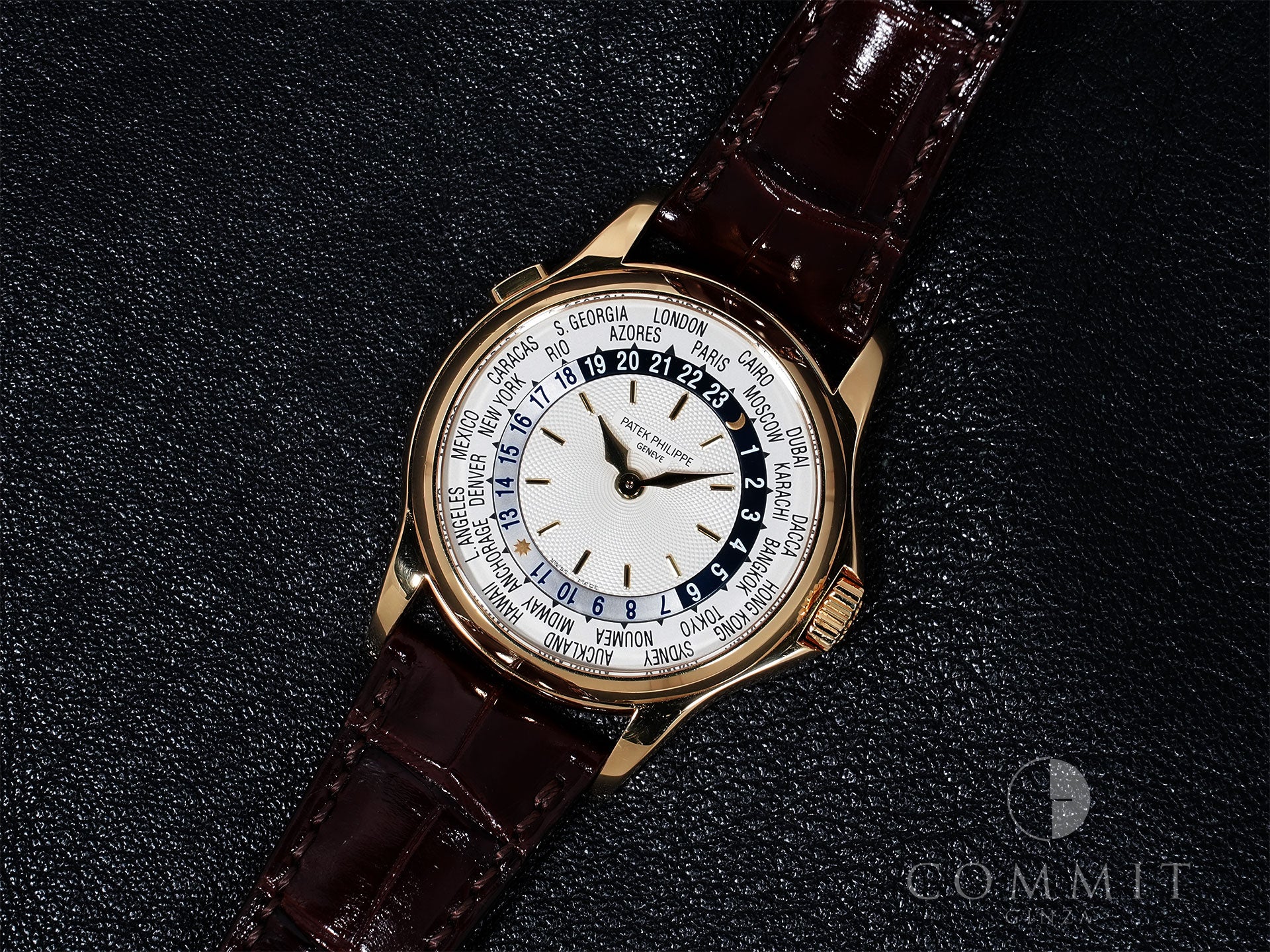 パテックフィリップ コンプリケーション ワールドタイム Ref.5110J-001 イエローゴールド シルバー文字盤 中古 p4hmsgo5