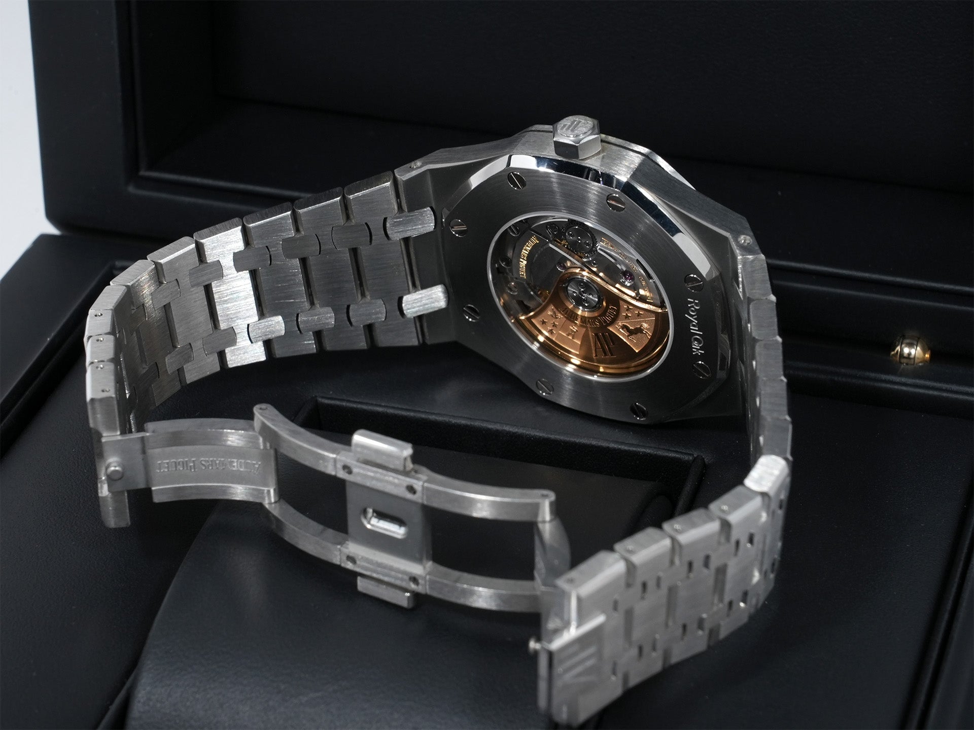 オーデマピゲ ロイヤルオーク Ref.15400ST.OO.1220ST.01 ステンレススチール ブラック文字盤 美品 nqzg2wnk