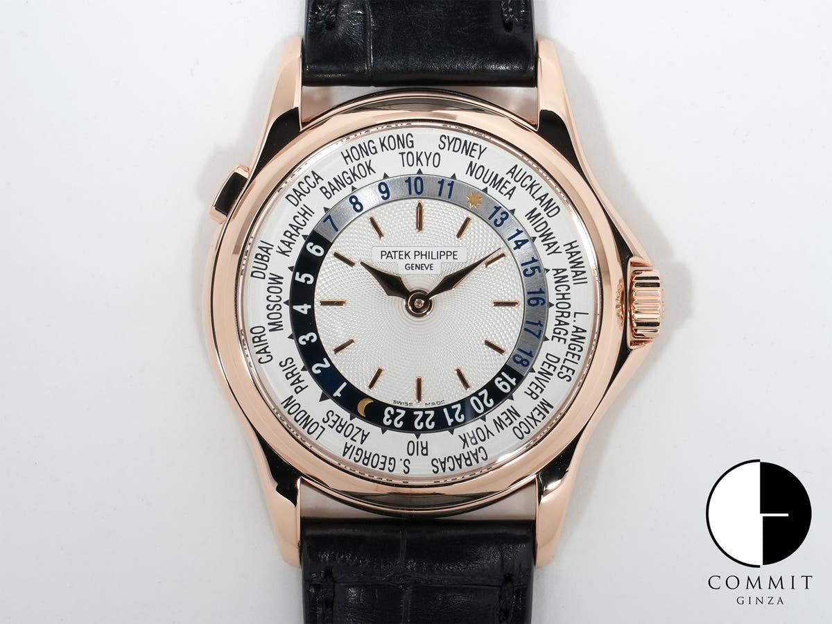 Patek Philippe Complications World Time Ref. 5110R-001 Rose Gold with Silver Dial, Excellent Condition ziy8jojw