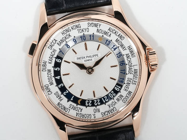 Patek Philippe Complications World Time Ref. 5110R-001 Rose Gold with Silver Dial, Excellent Condition ziy8jojw