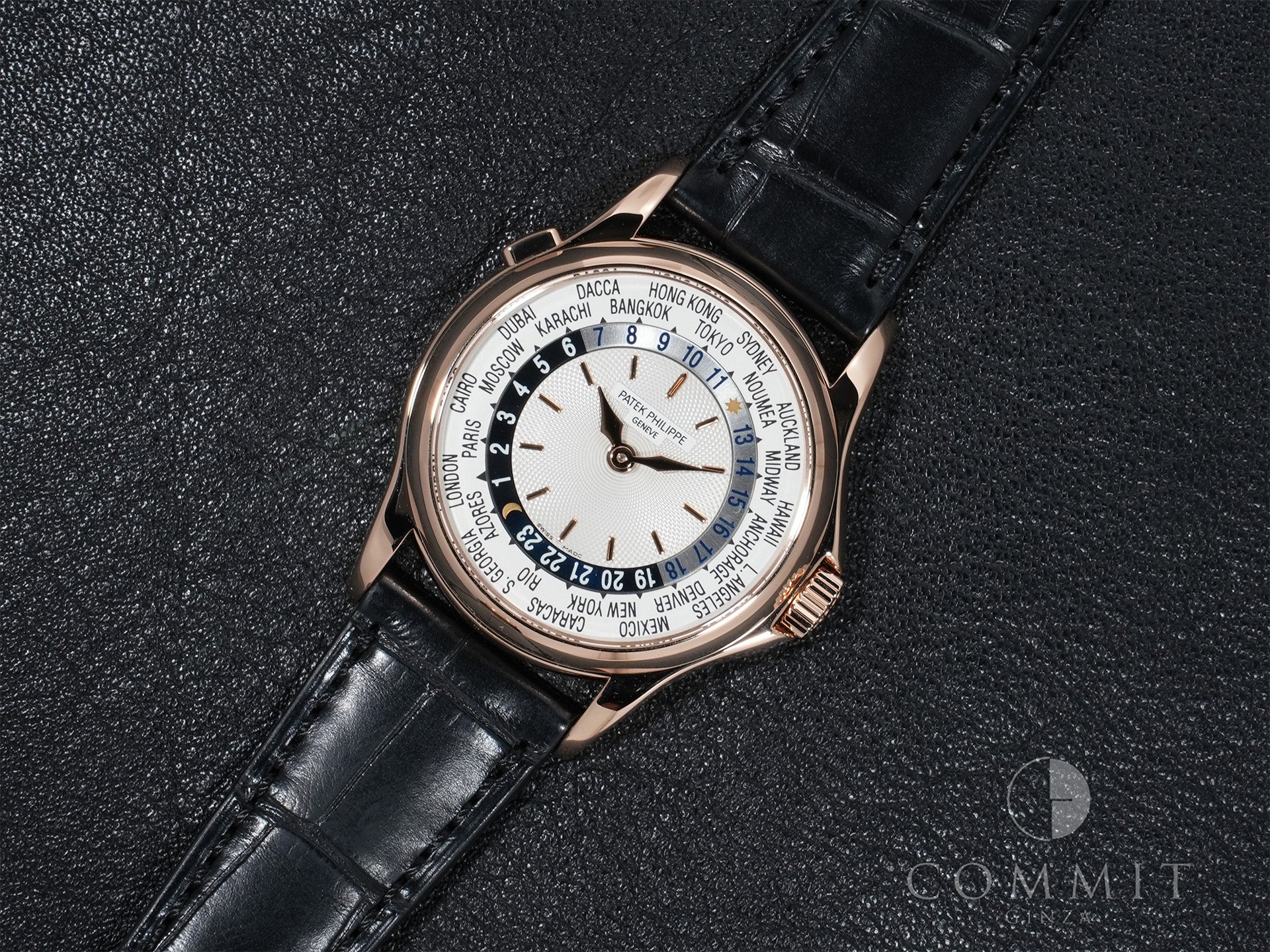 Patek Philippe Complications World Time Ref. 5110R-001 Rose Gold with Silver Dial, Excellent Condition ziy8jojw
