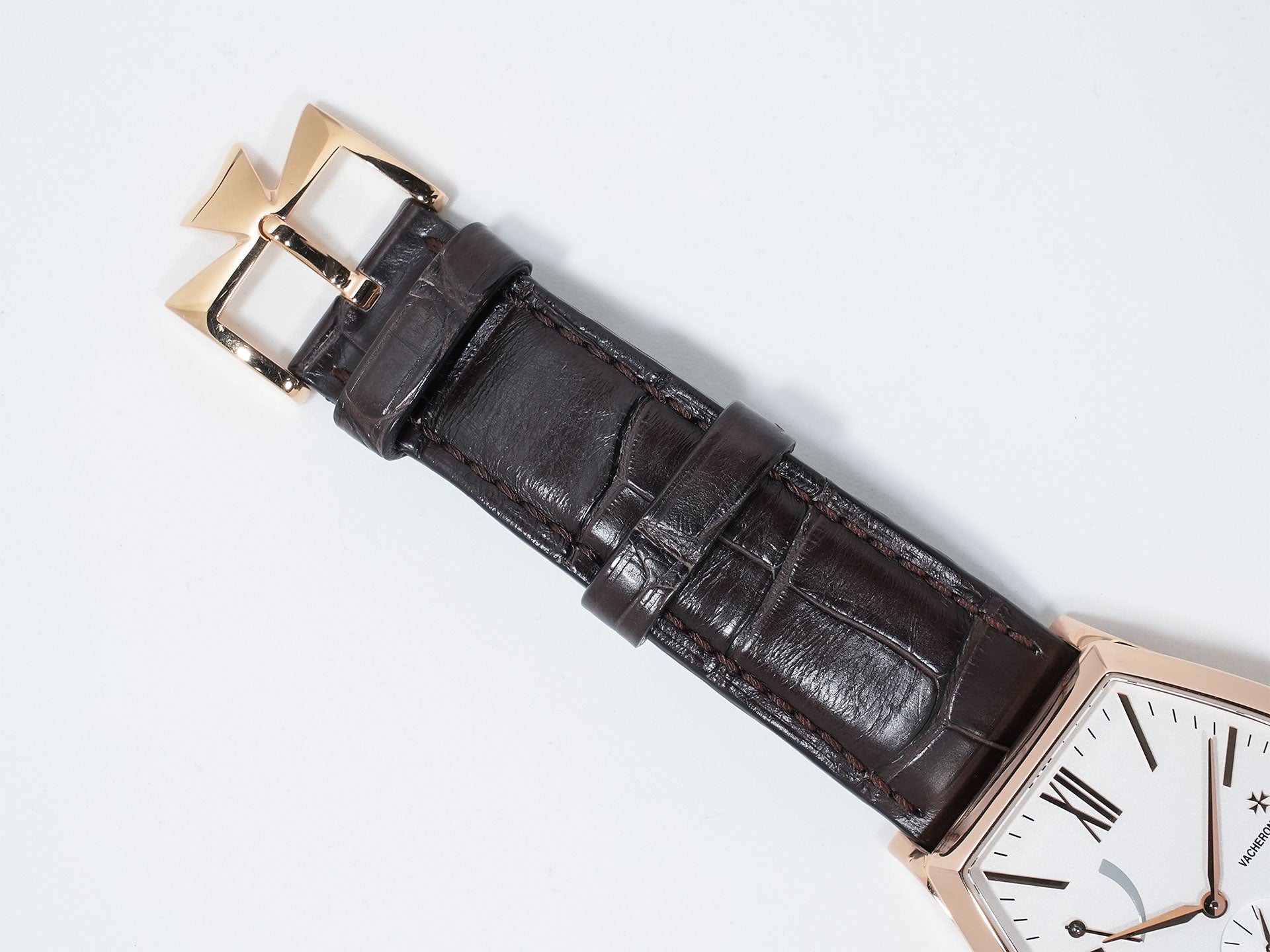 Vacheron Constantin Malta Moon Phase Ref. 7000M/000R-B109 Pink Gold Silver Dial Pre-owned 6de97z3w