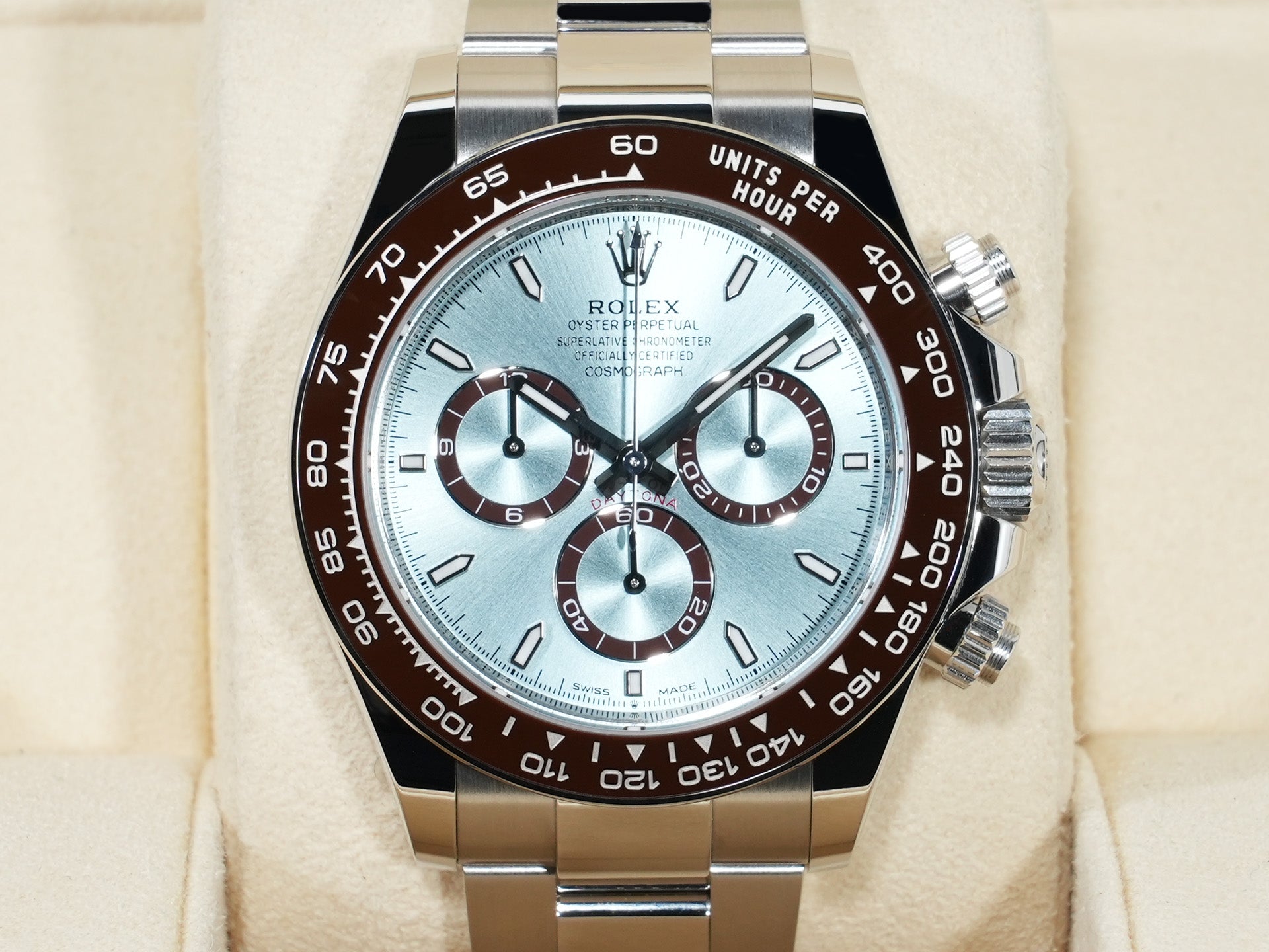 ロレックス デイトナ Ref.126506 プラチナ アイスブルー文字盤 未使用 axe3k3bp