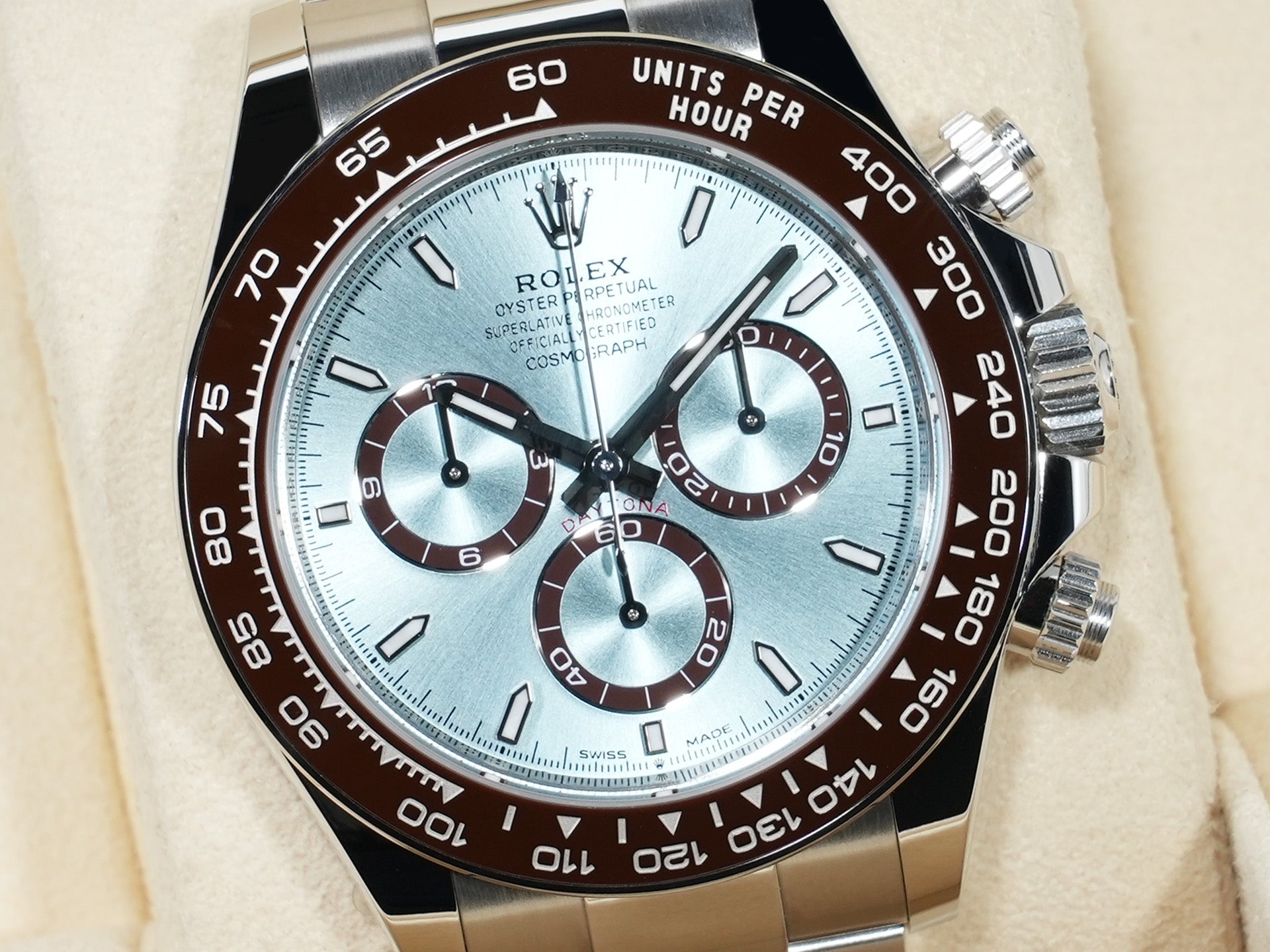 ロレックス デイトナ Ref.126506 プラチナ アイスブルー文字盤 未使用 axe3k3bp