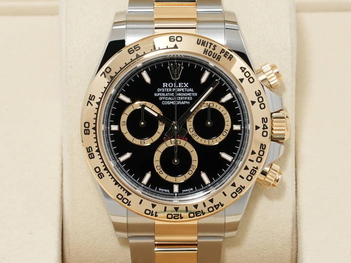 ロレックス デイトナ Ref.126503 ステンレススチール/イエローゴールド ブラック文字盤 極美品 5qfk9j9e