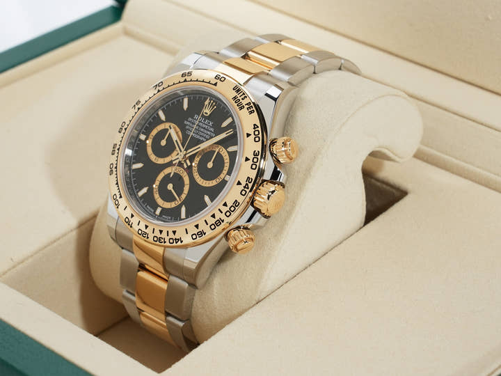 ロレックス デイトナ Ref.126503 ステンレススチール/イエローゴールド ブラック文字盤 極美品 5qfk9j9e
