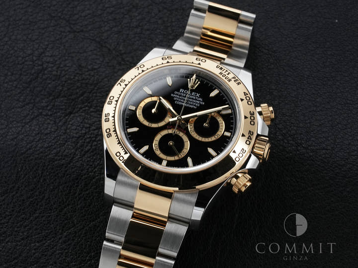 ロレックス デイトナ Ref.126503 ステンレススチール/イエローゴールド ブラック文字盤 極美品 5qfk9j9e