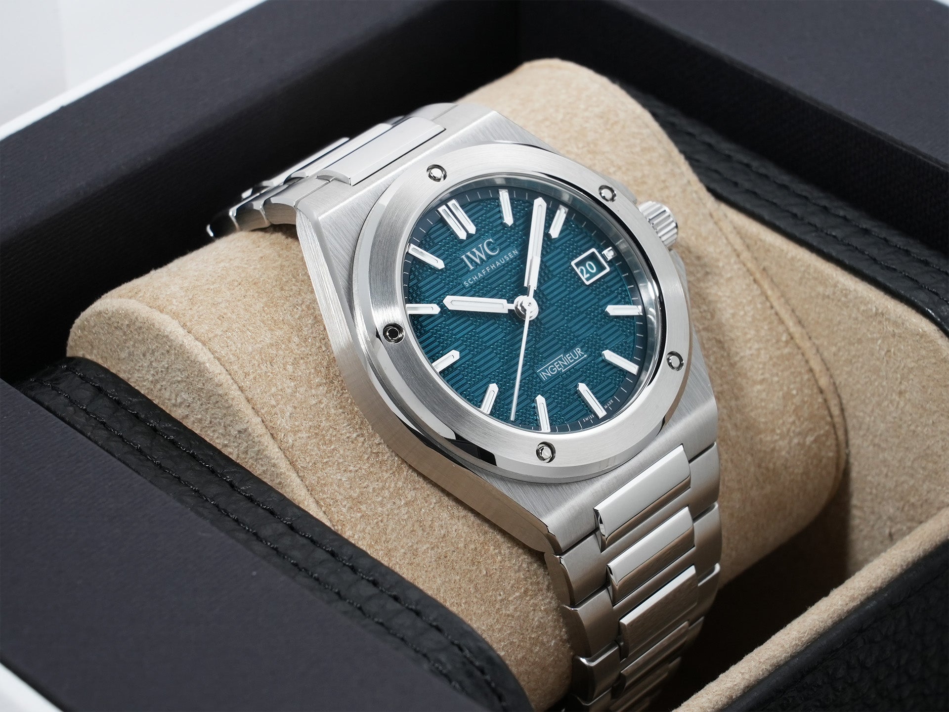 IWC インヂュニア オートマティック 40 Ref.IW328903 ステンレススチール グリーン文字盤 美品 u685ynra