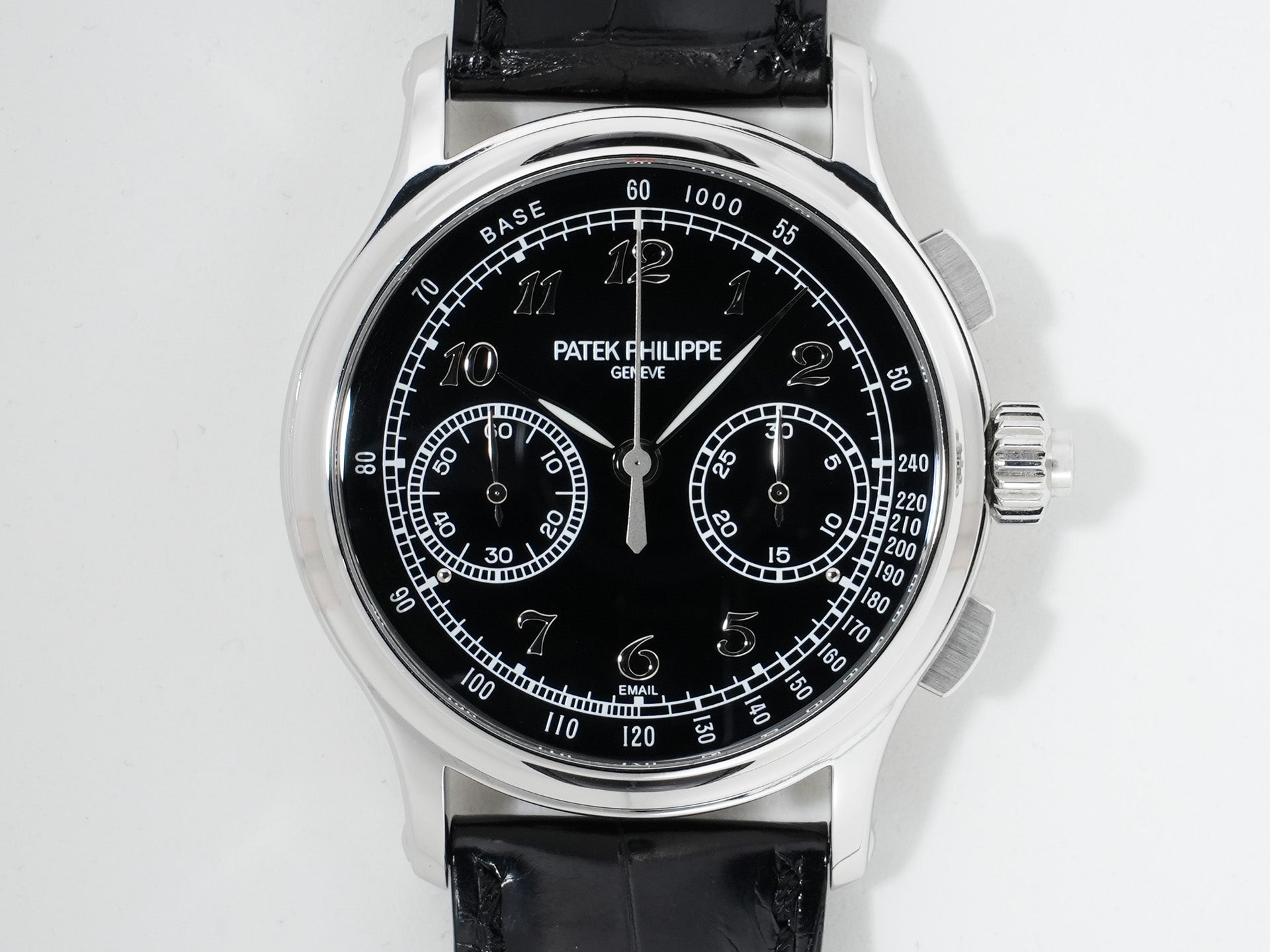 パテックフィリップ スプリットセコンド クロノグラフ Ref.5370P-001 プラチナ ブラック エナメル文字盤 美中古 qvuzay3j