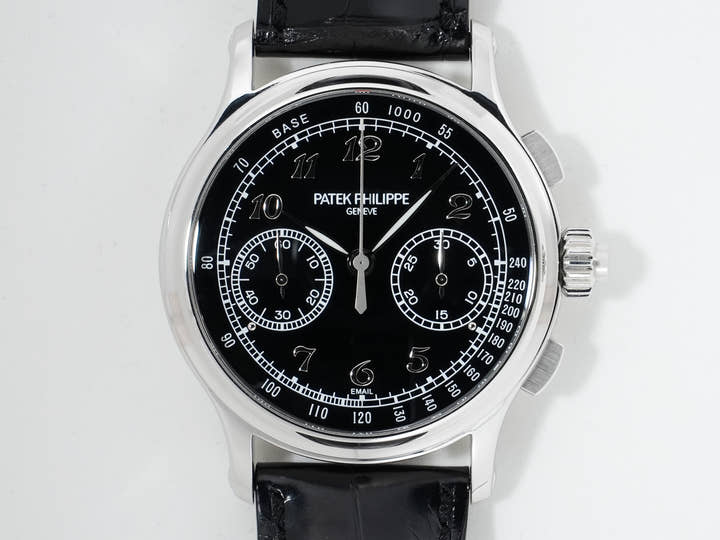 パテックフィリップ スプリットセコンド クロノグラフ Ref.5370P-001 プラチナ ブラック エナメル文字盤 美中古 qvuzay3j