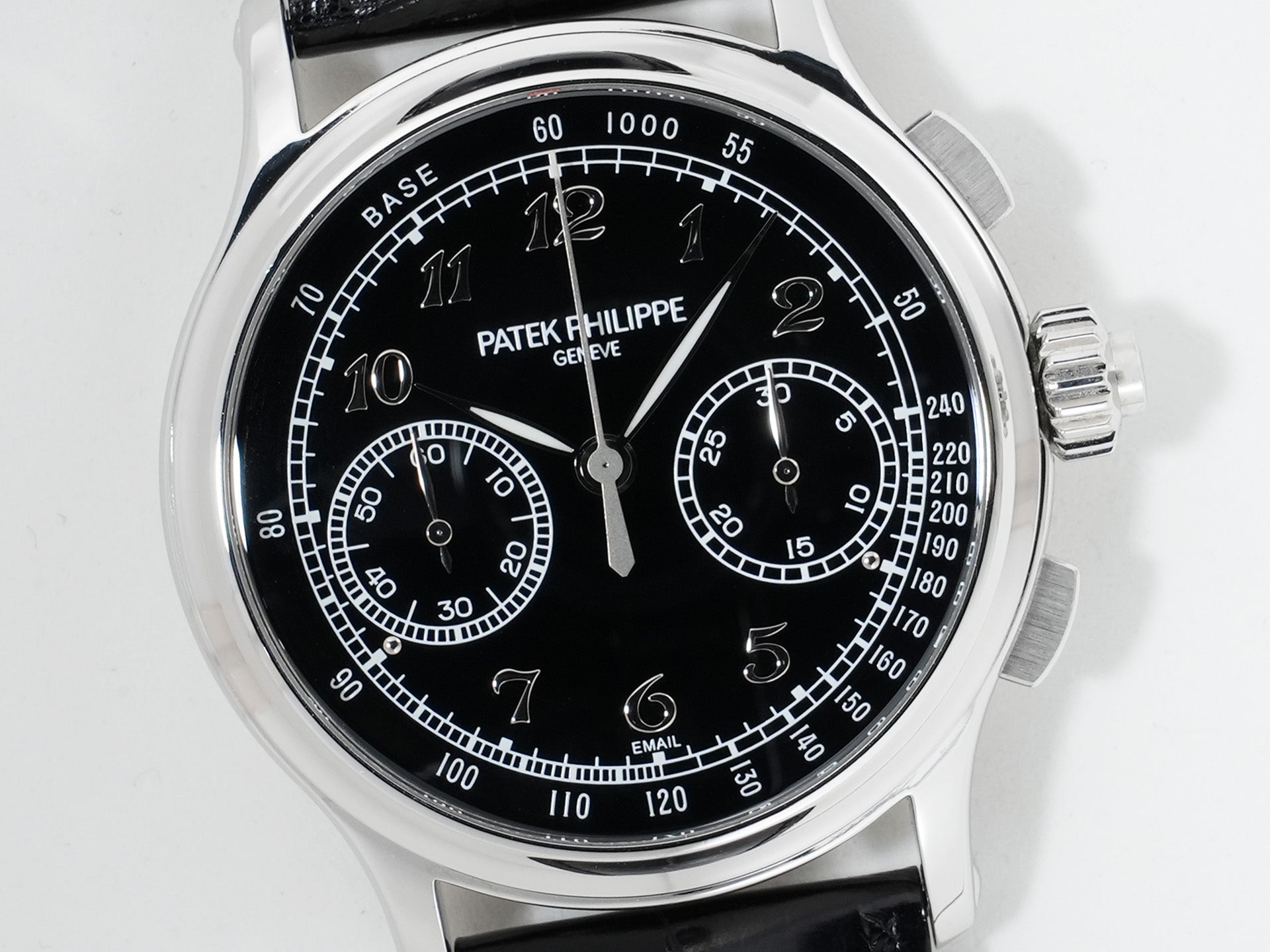 パテックフィリップ スプリットセコンド クロノグラフ Ref.5370P-001 プラチナ ブラック エナメル文字盤 美中古 qvuzay3j