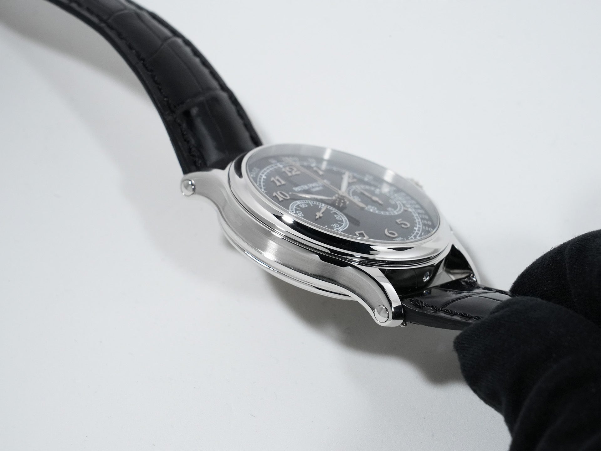 パテックフィリップ スプリットセコンド クロノグラフ Ref.5370P-001 プラチナ ブラック エナメル文字盤 美中古 qvuzay3j