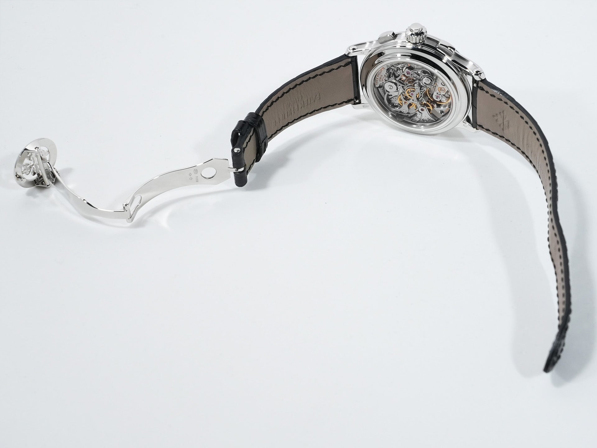 パテックフィリップ スプリットセコンド クロノグラフ Ref.5370P-001 プラチナ ブラック エナメル文字盤 美中古 qvuzay3j