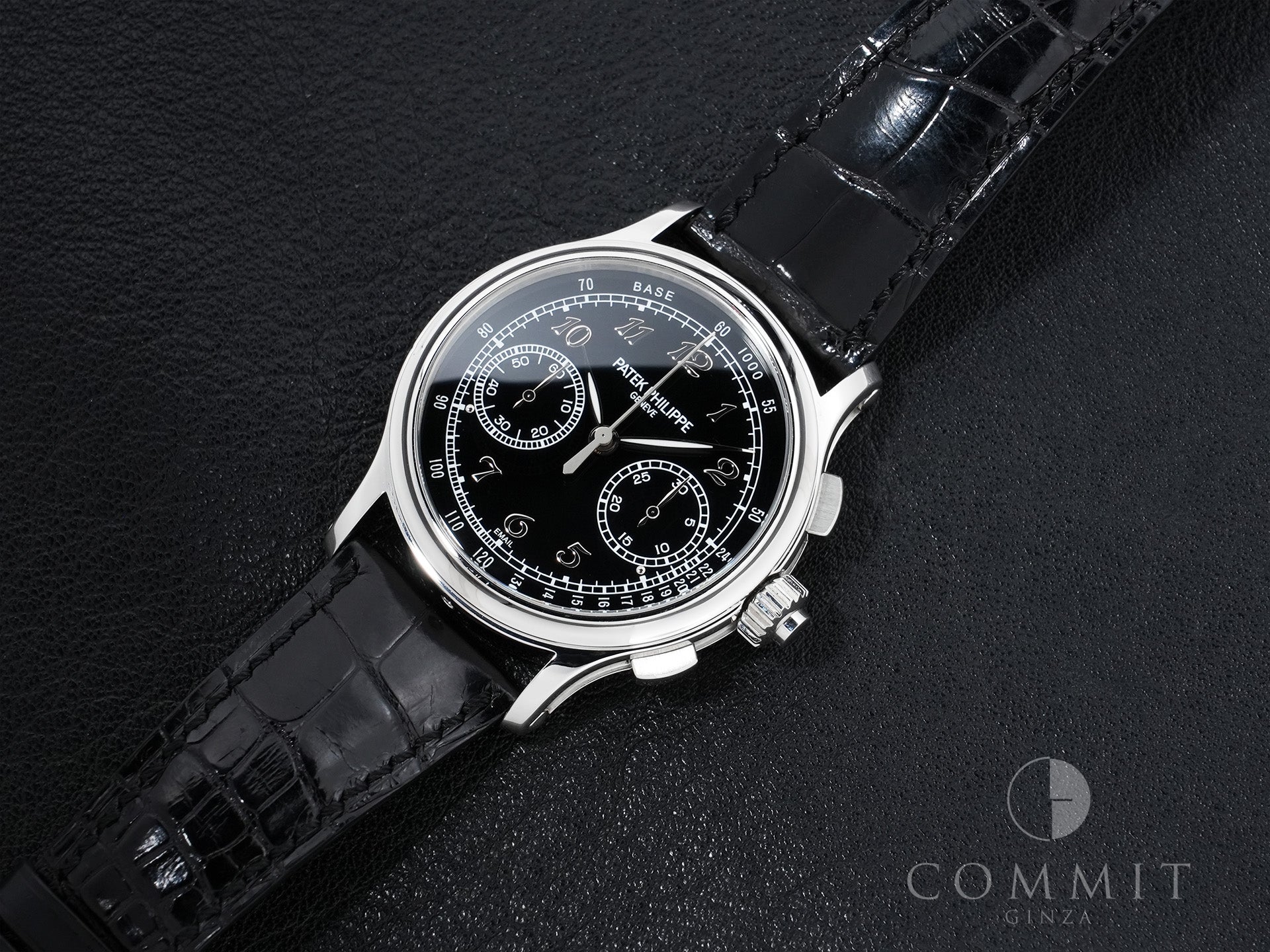 パテックフィリップ スプリットセコンド クロノグラフ Ref.5370P-001 プラチナ ブラック エナメル文字盤 美中古 qvuzay3j
