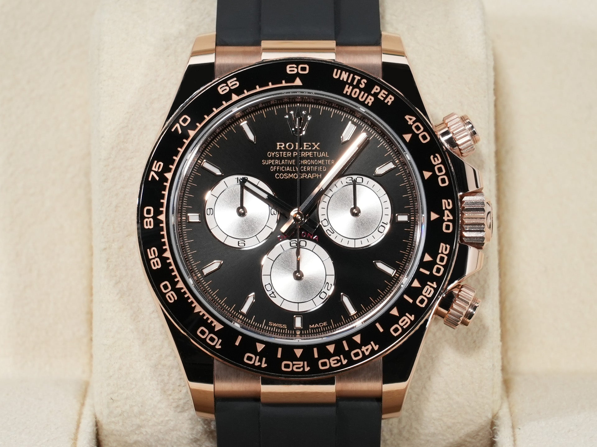 ロレックス デイトナ Ref.126515LN エバーローズゴールド ブライトブラックxサンダスト文字盤 中古 obn777hw