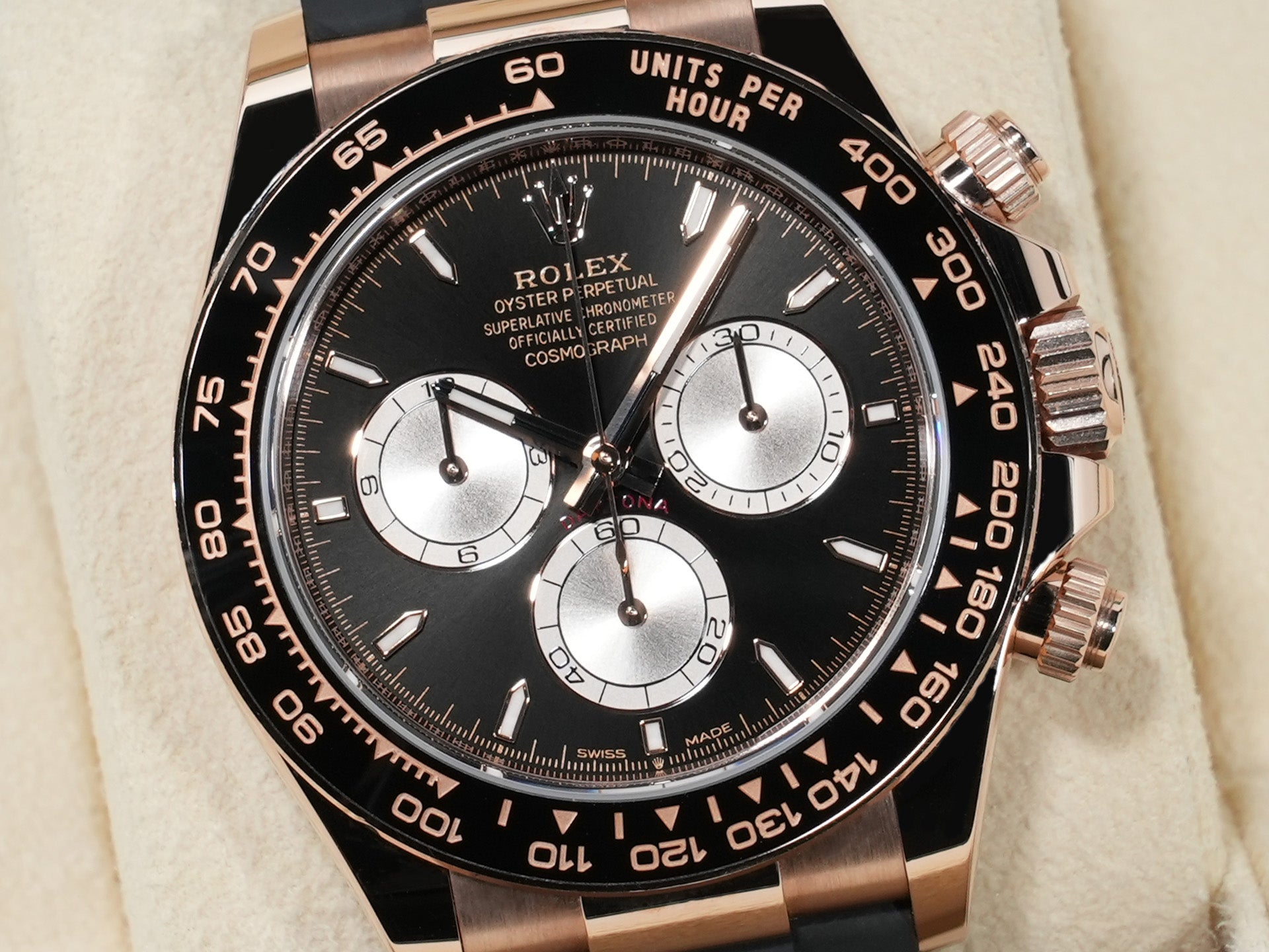 ロレックス デイトナ Ref.126515LN エバーローズゴールド ブライトブラックxサンダスト文字盤 中古 obn777hw