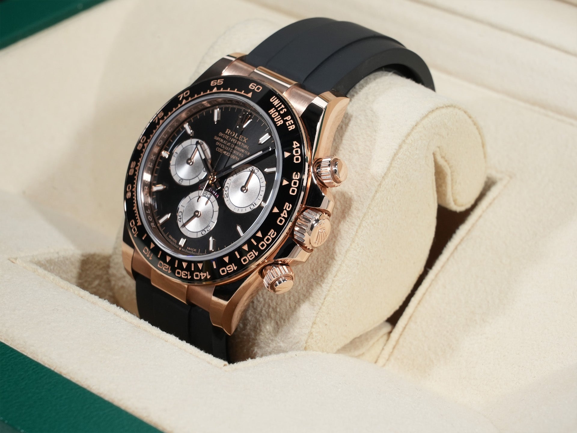 ロレックス デイトナ Ref.126515LN エバーローズゴールド ブライトブラックxサンダスト文字盤 中古 obn777hw