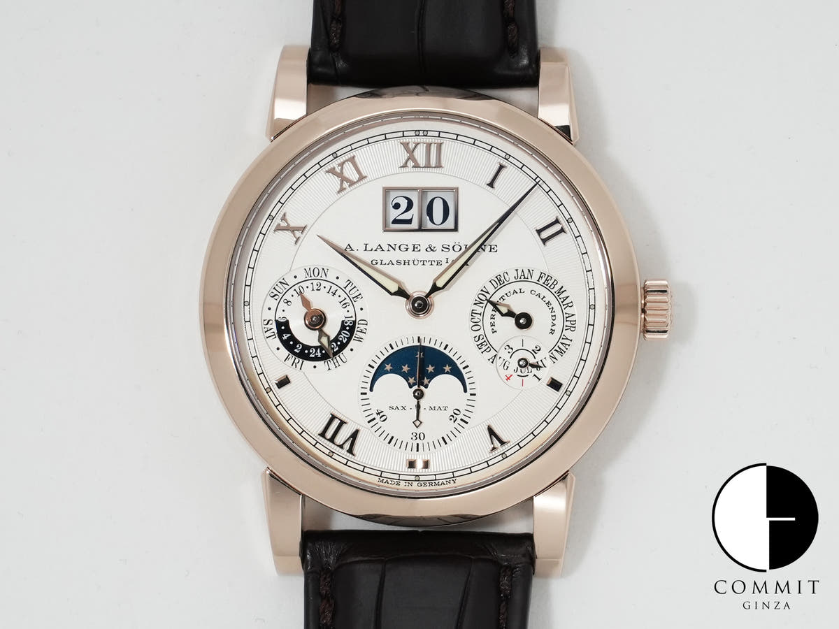 A.ランゲ＆ゾーネ ランゲマティック パーペチュアル Ref.310.050E ハニーゴールド シルバー文字盤 中古 dp4ah28e